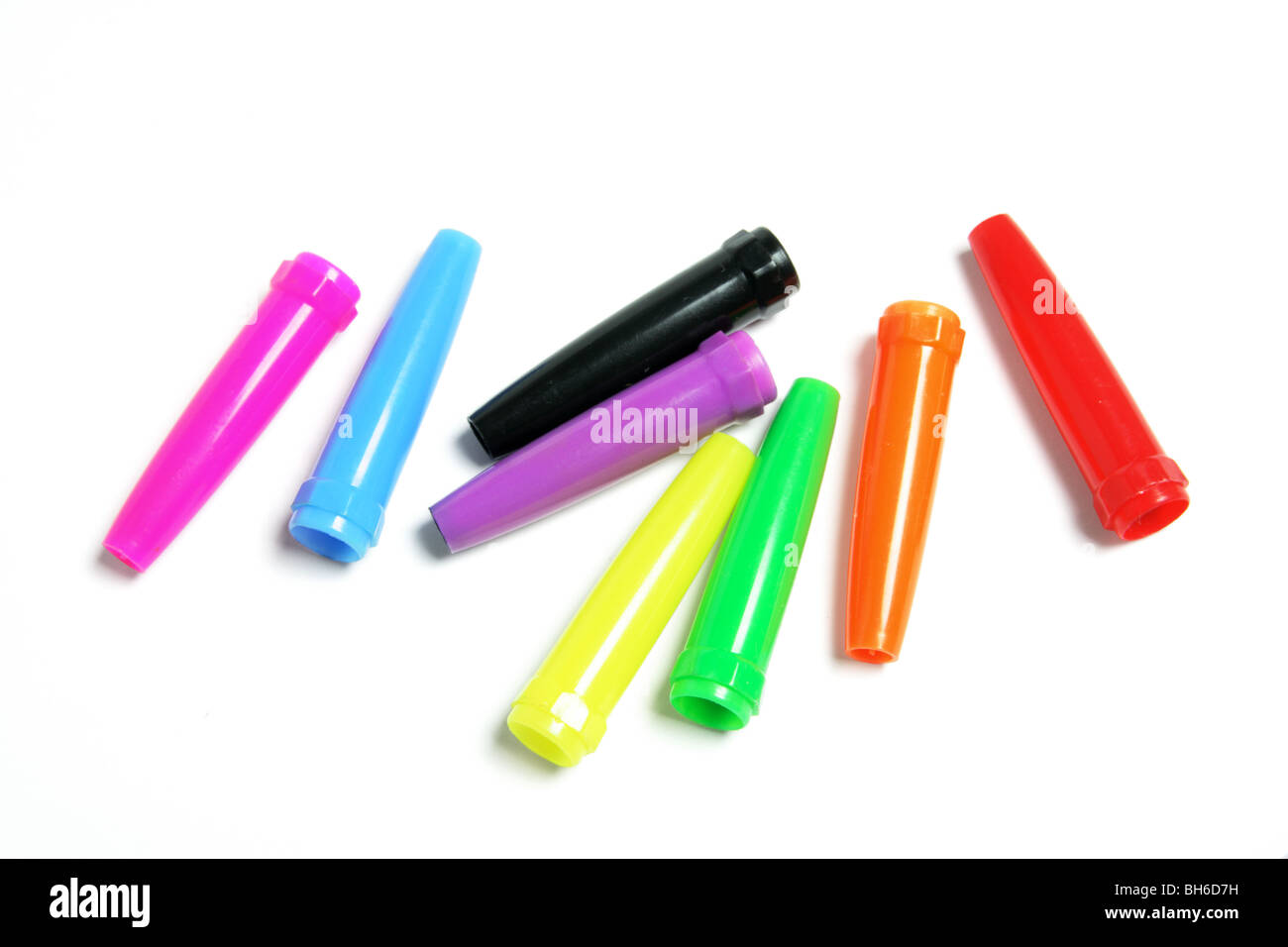 Plastic Pen Caps Stock Photo Alamy