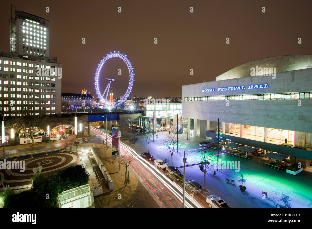 Royal festival hall london night hi-res stock photography and images ...