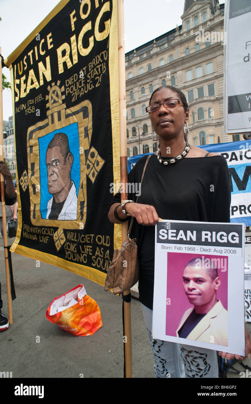 Sean Rigg National Demonstration against Police Violence in London. Sean Rigg's ...