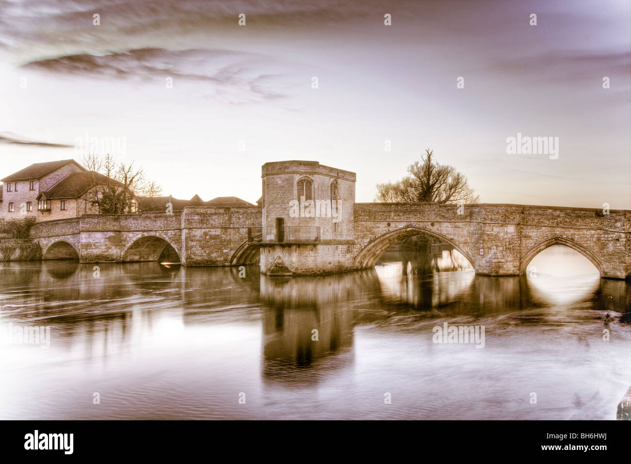 Chapel Bridge, St Ives, Cambridgeshire Stock Photo