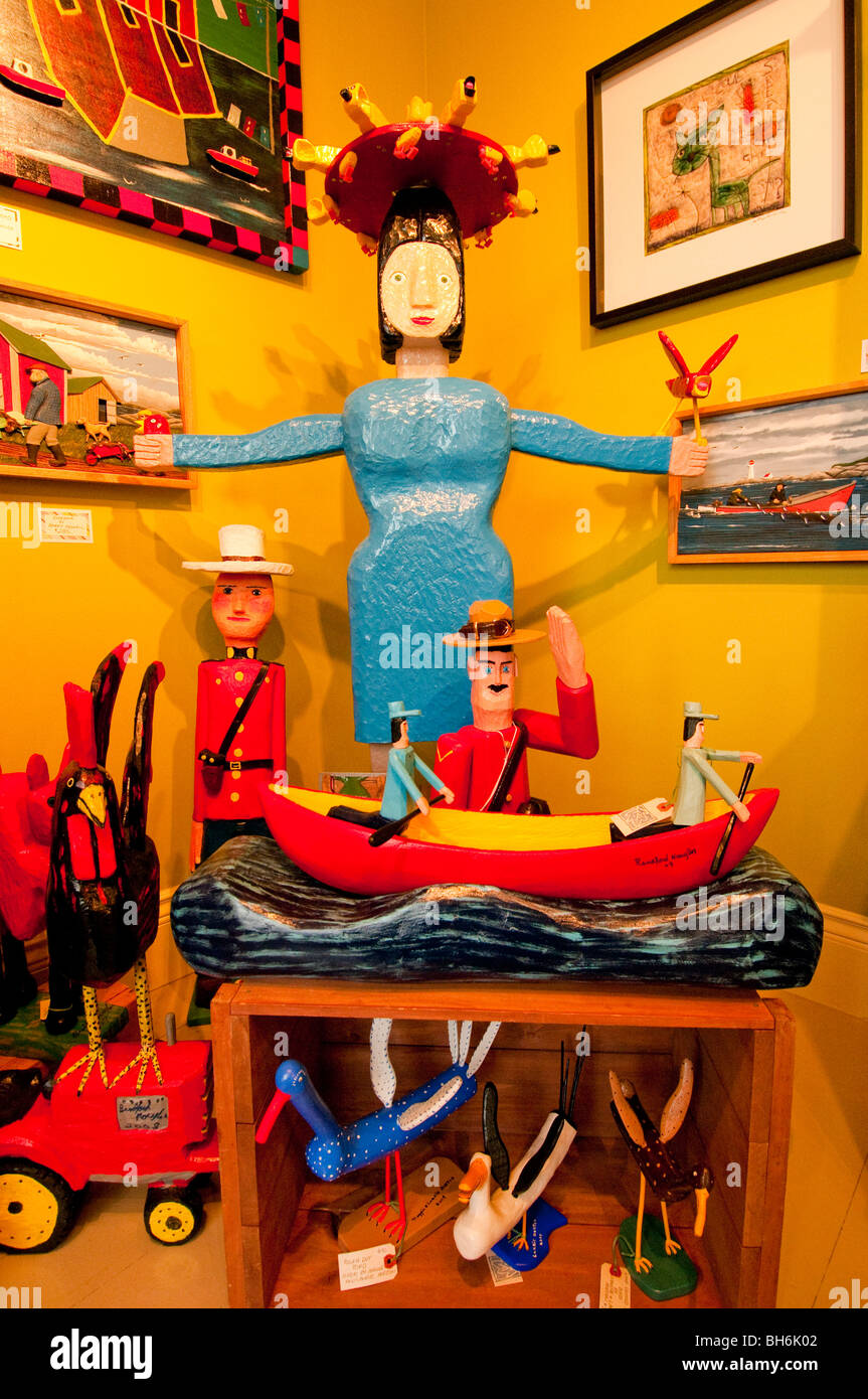 Nova Scotia, Annapolis Royal, Shopping, Catfish Moon Crafts & Pottery Shop Stock Photo
