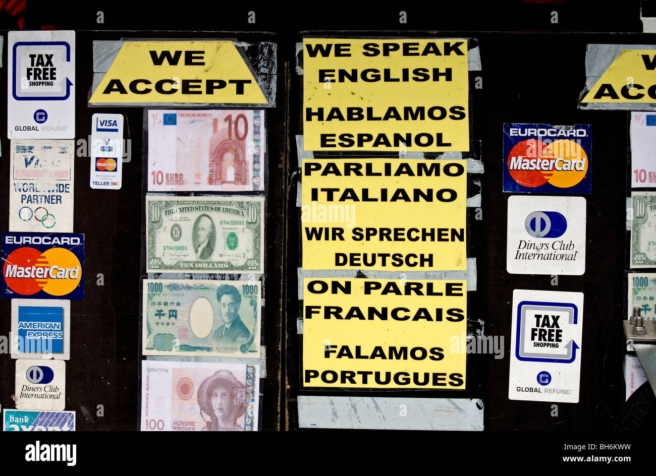 Multilingual signs hi-res stock photography and images - Alamy