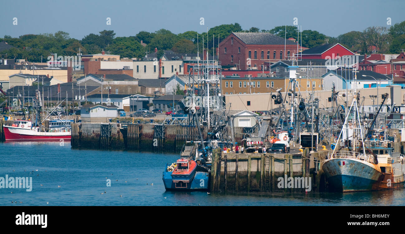 Nova Scotia, Yarmouth, Commercial fishing boats docked in Yarmouth