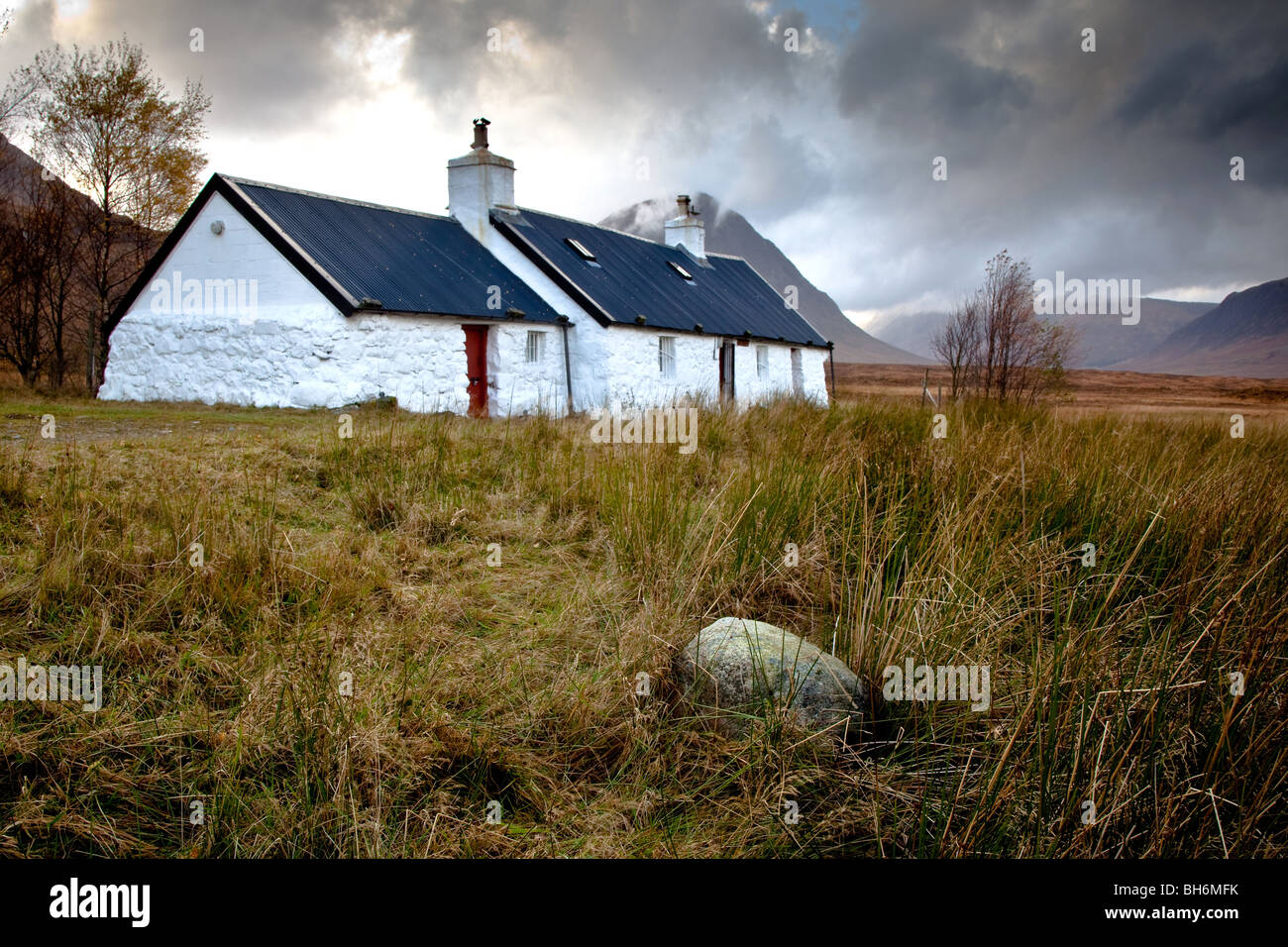 Blackrock Cottage, Glencoe, Scotland Stock Photo Alamy