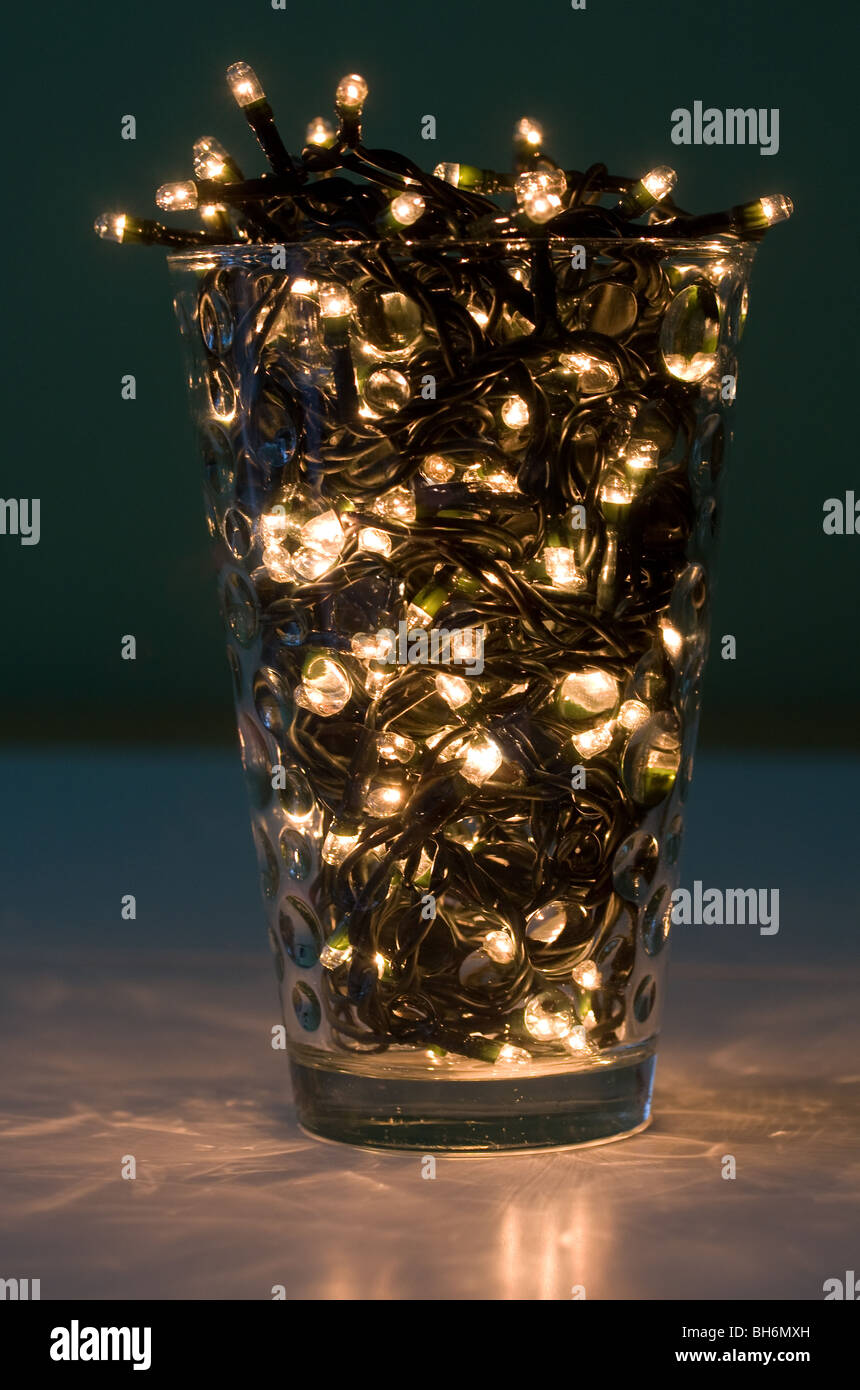 lights in a glass Stock Photo