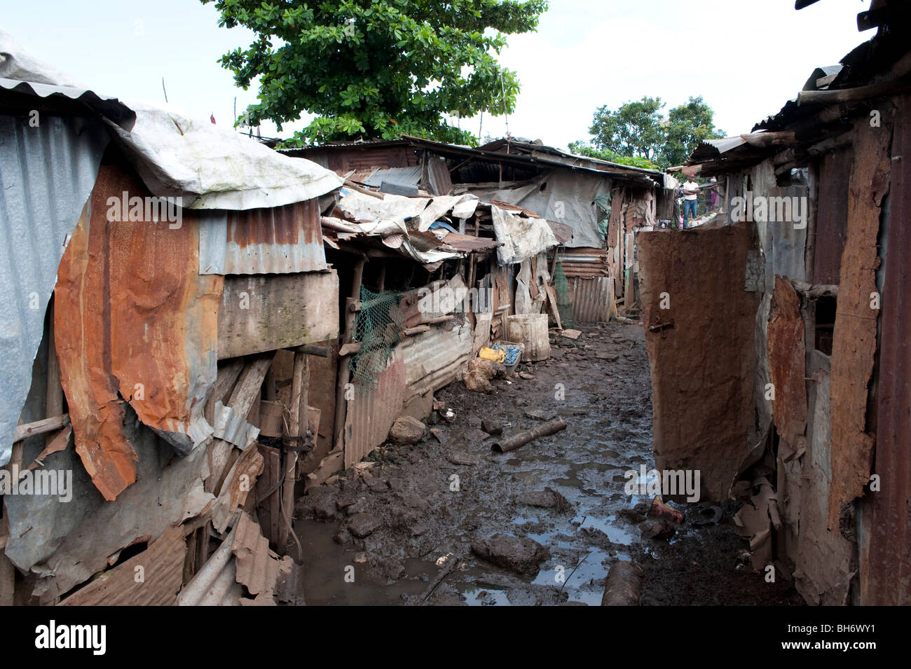 Kingtom Bomeh rubbish dump. Freetown Sierra Leone Stock Photo