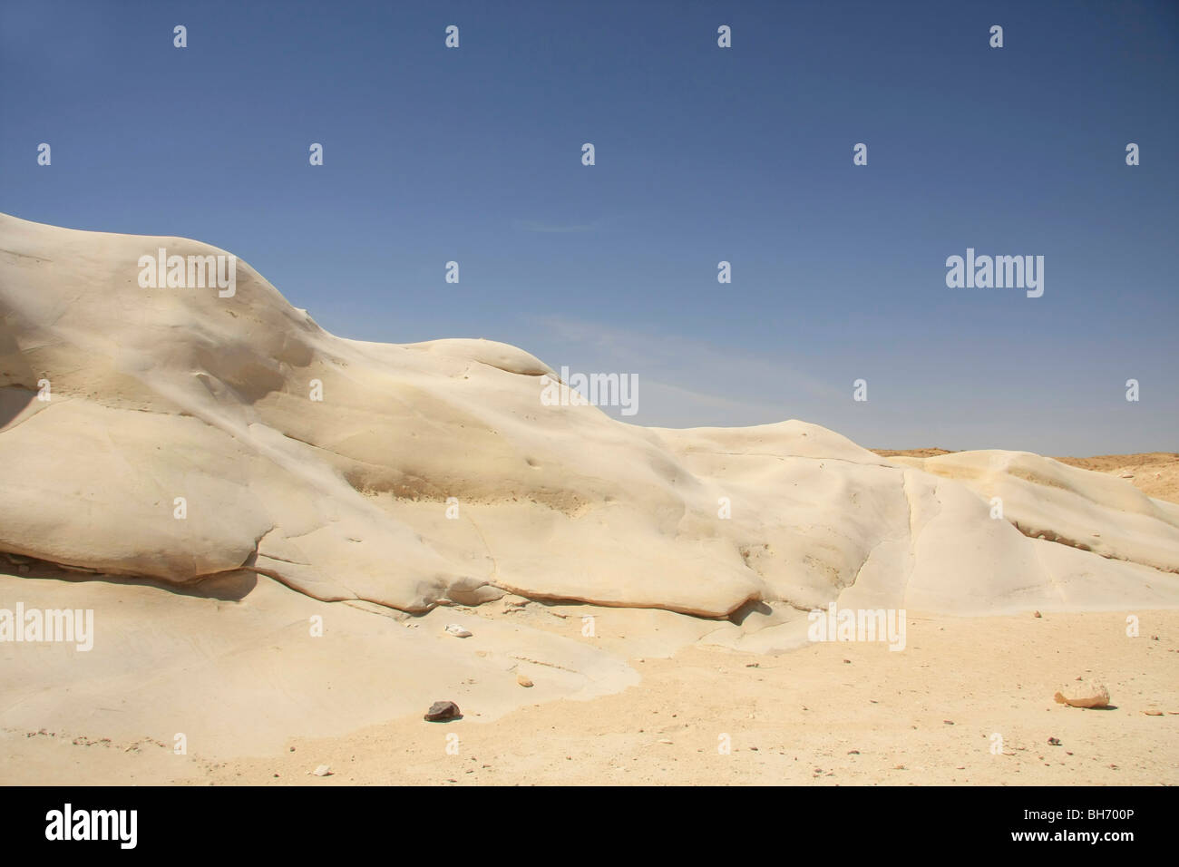 Israel, Negev, Hamukei Nitzana a geological phenomenon in sandstone Stock Photo