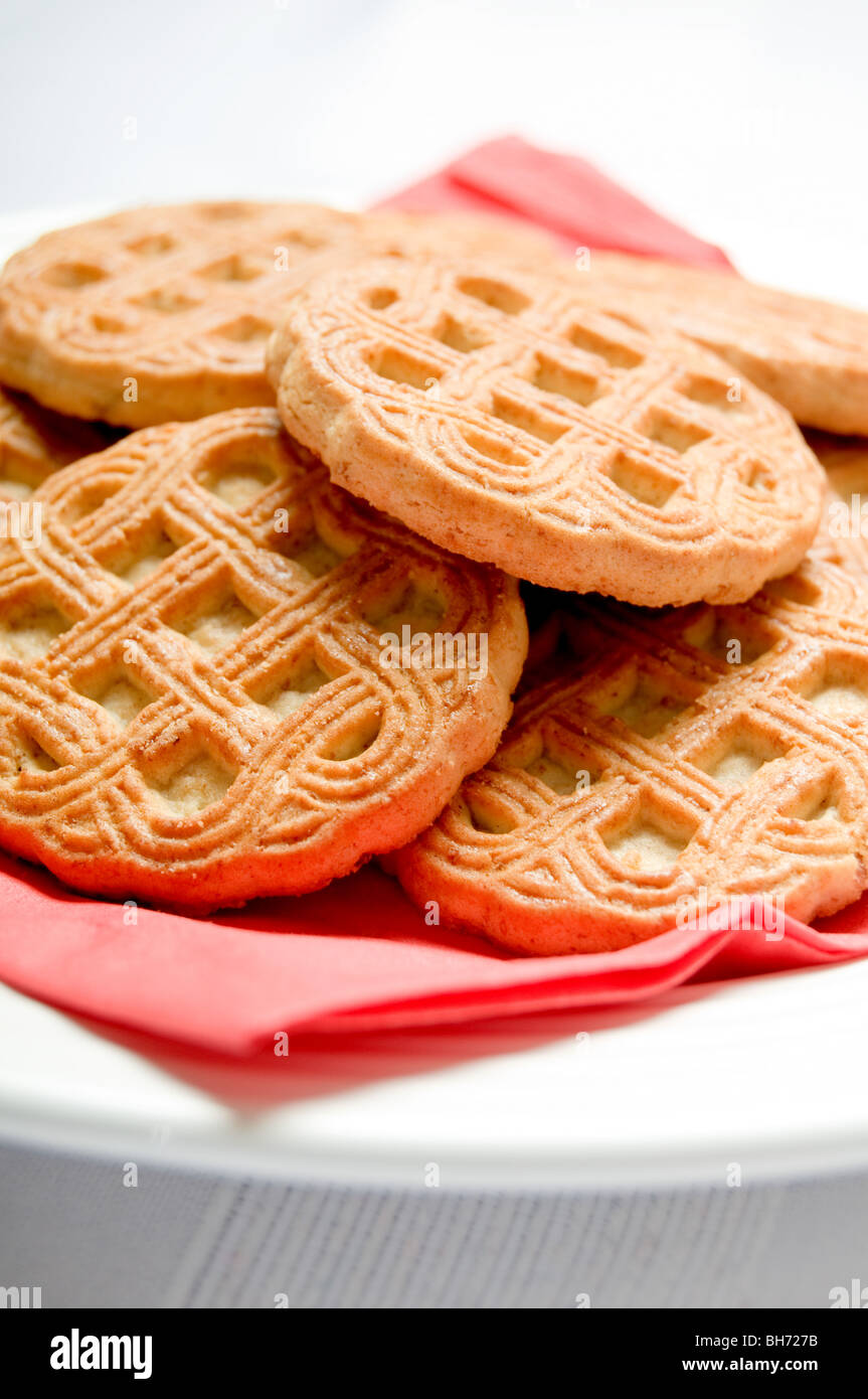 cookies on a plate Stock Photo