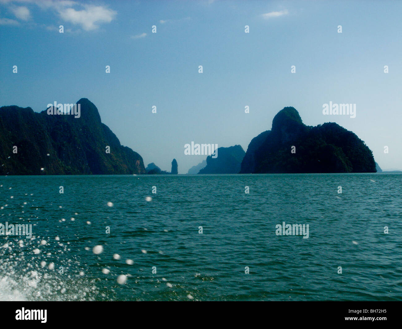 Phang Nga Island, Rocky Island, Thailand, Seascape Stock Photo