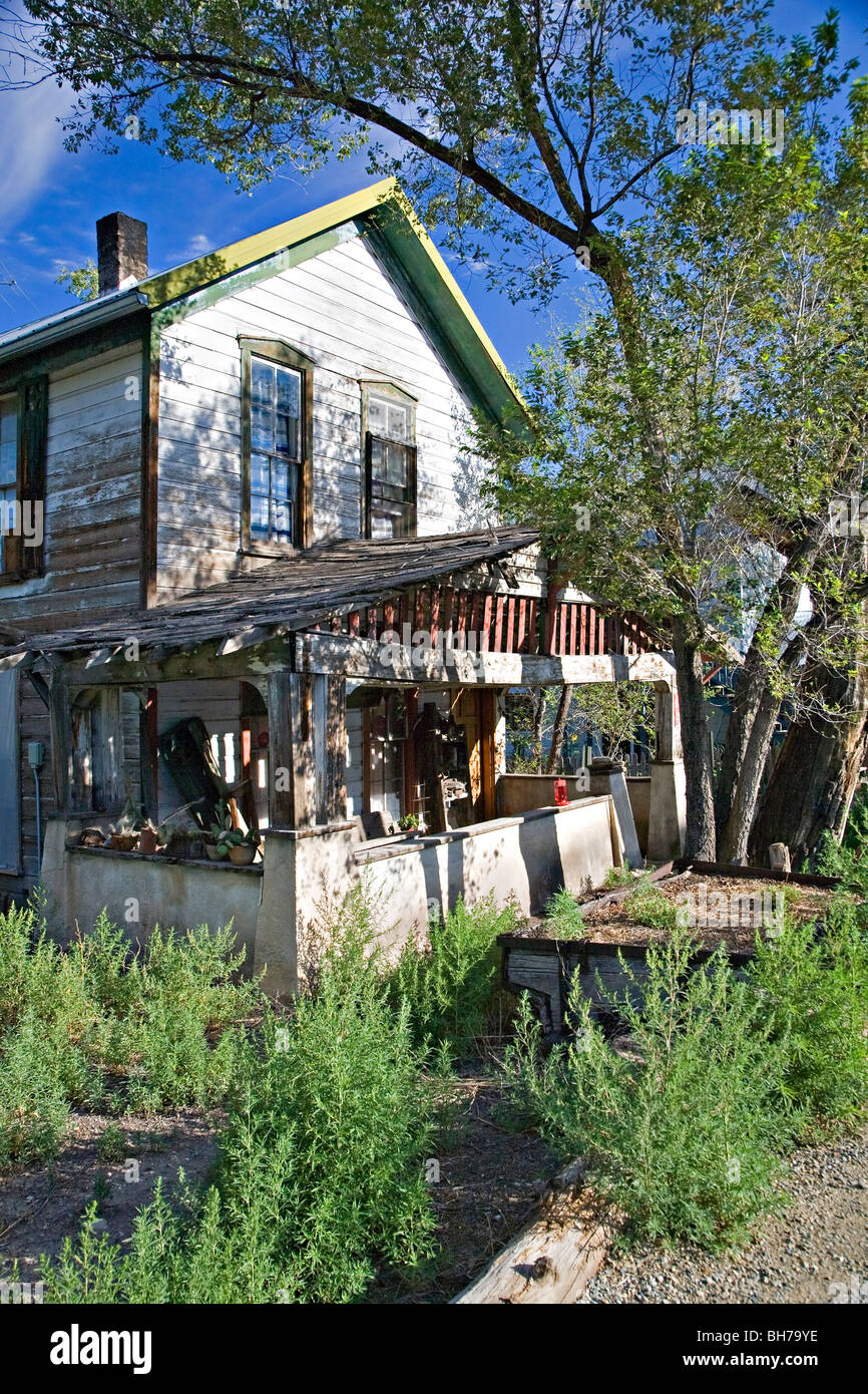 Historic home in Madrid, New Mexico Stock Photo Alamy