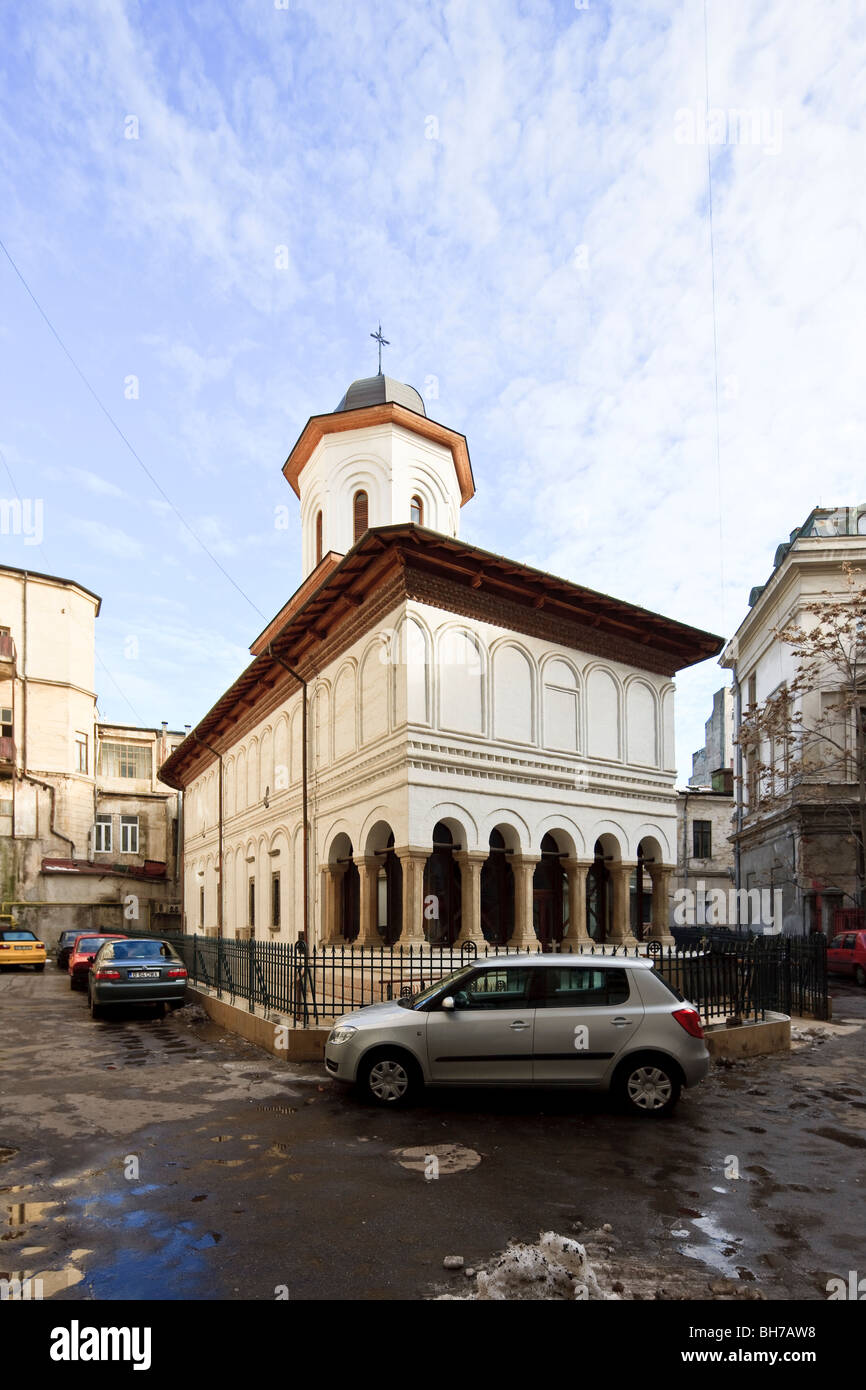 Romanian orthodox Biserica Doamnei church Bucharest Romania Stock Photo