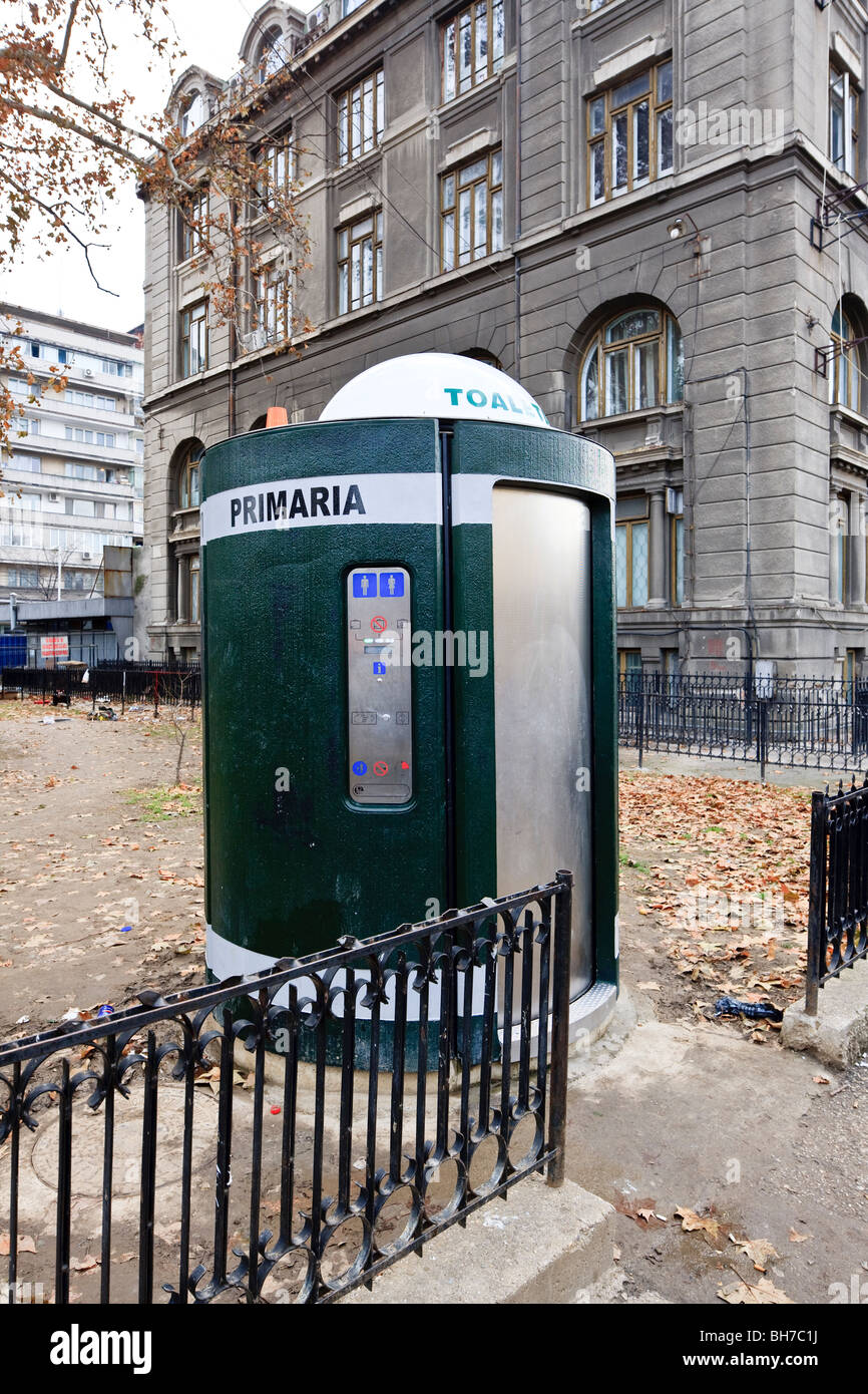 Public toilet outside Gara de Nord main station in Bucharest Romania Stock  Photo - Alamy
