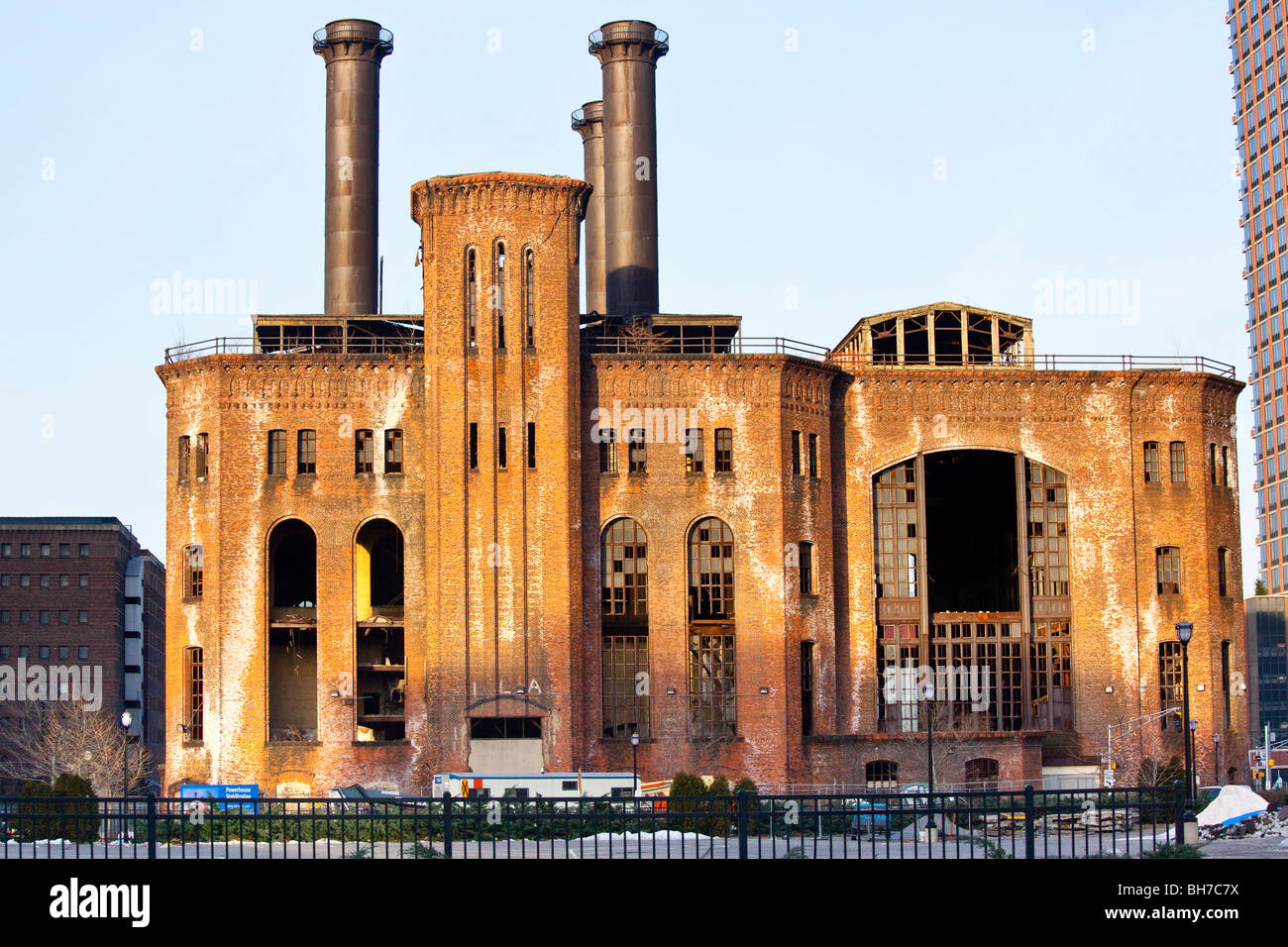 Hudson and Manhattan Railroad Powerhouse in Jersey City New Jersey