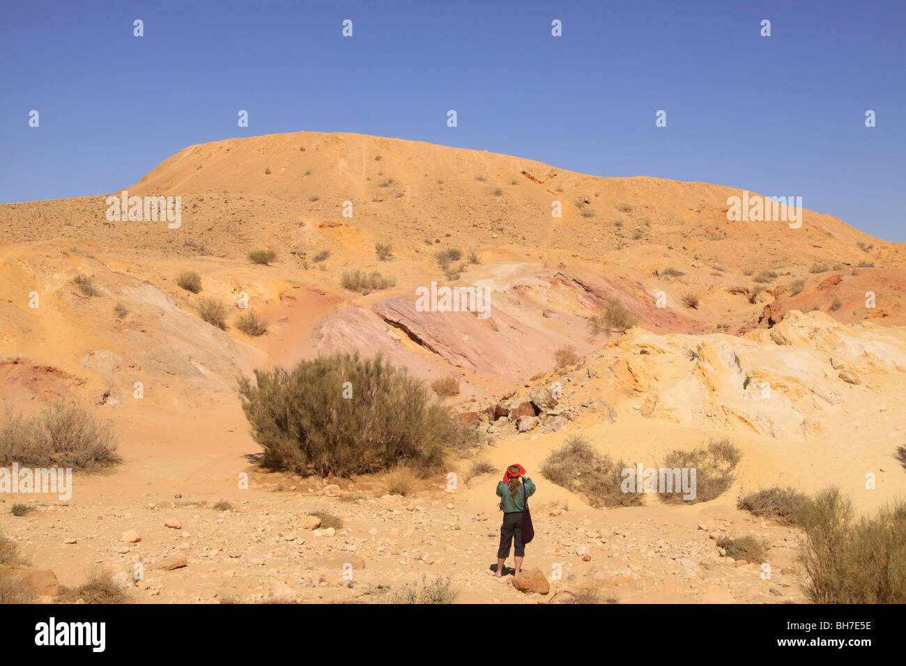 Israel, Negev, Colored rocks at the Large Crater Stock Photo - Alamy