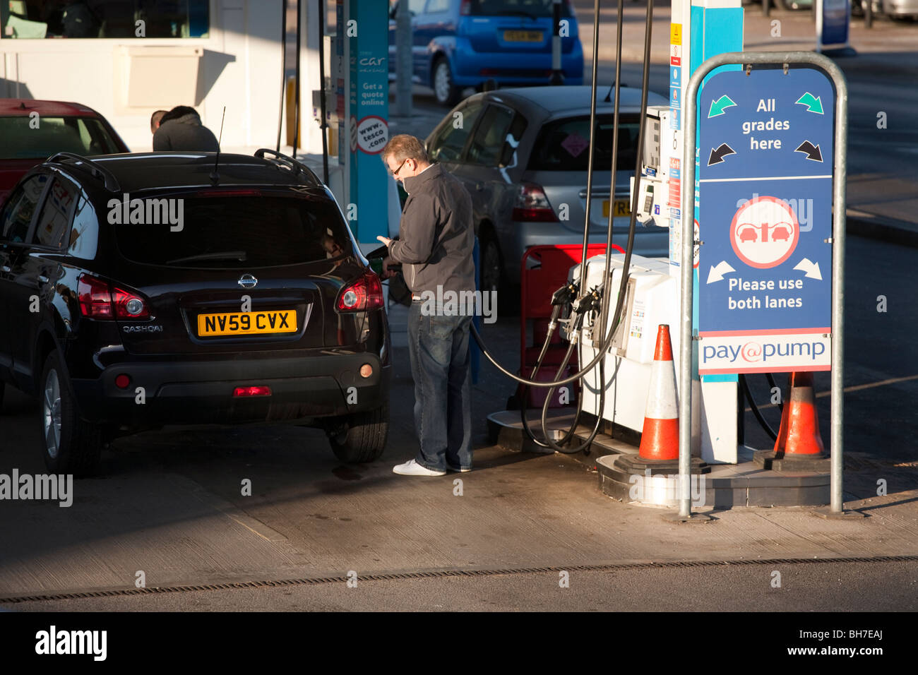 Tesco petrol pump hires stock photography and images Alamy