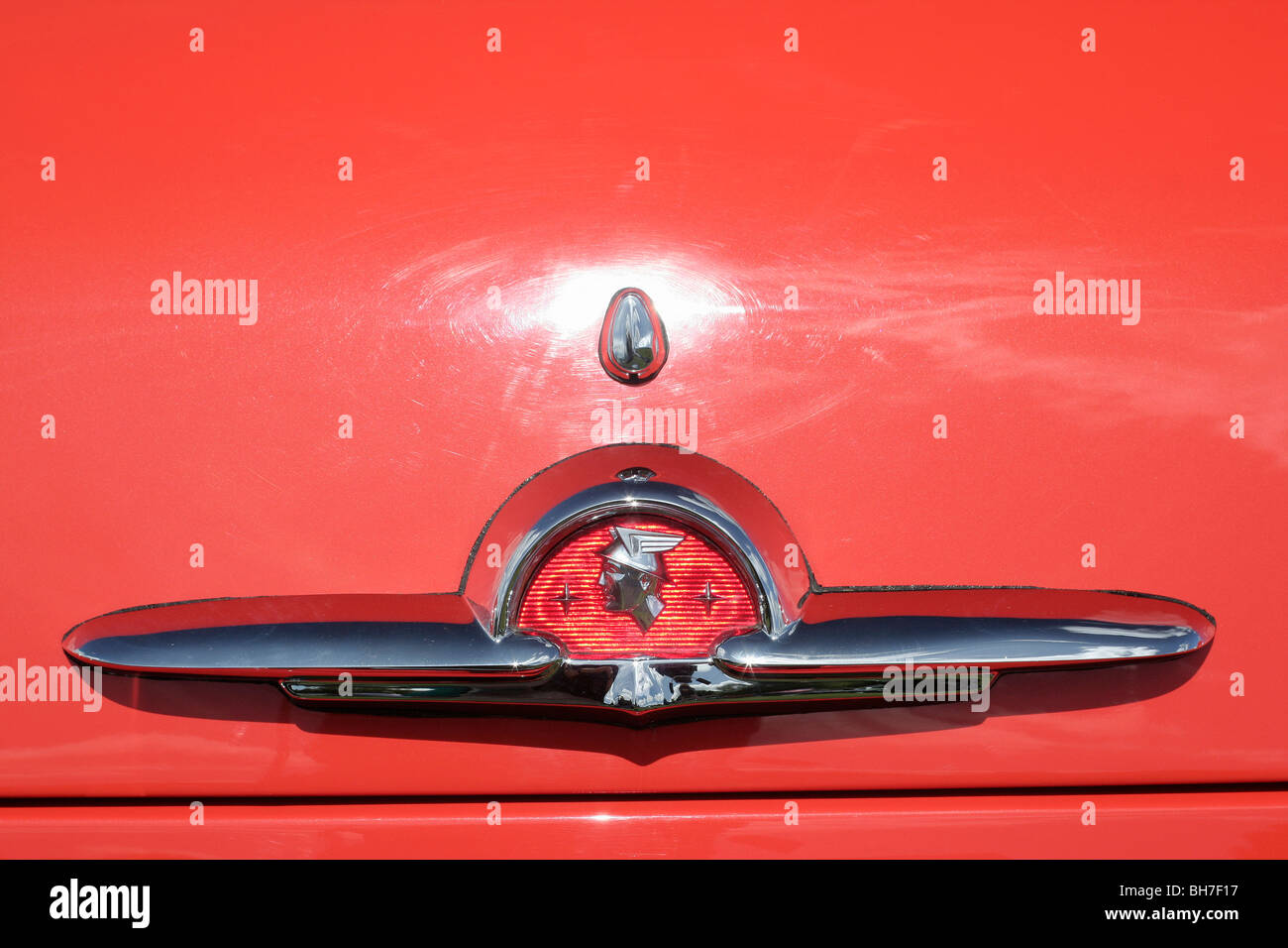 Classic car nameplate Mercury Stock Photo