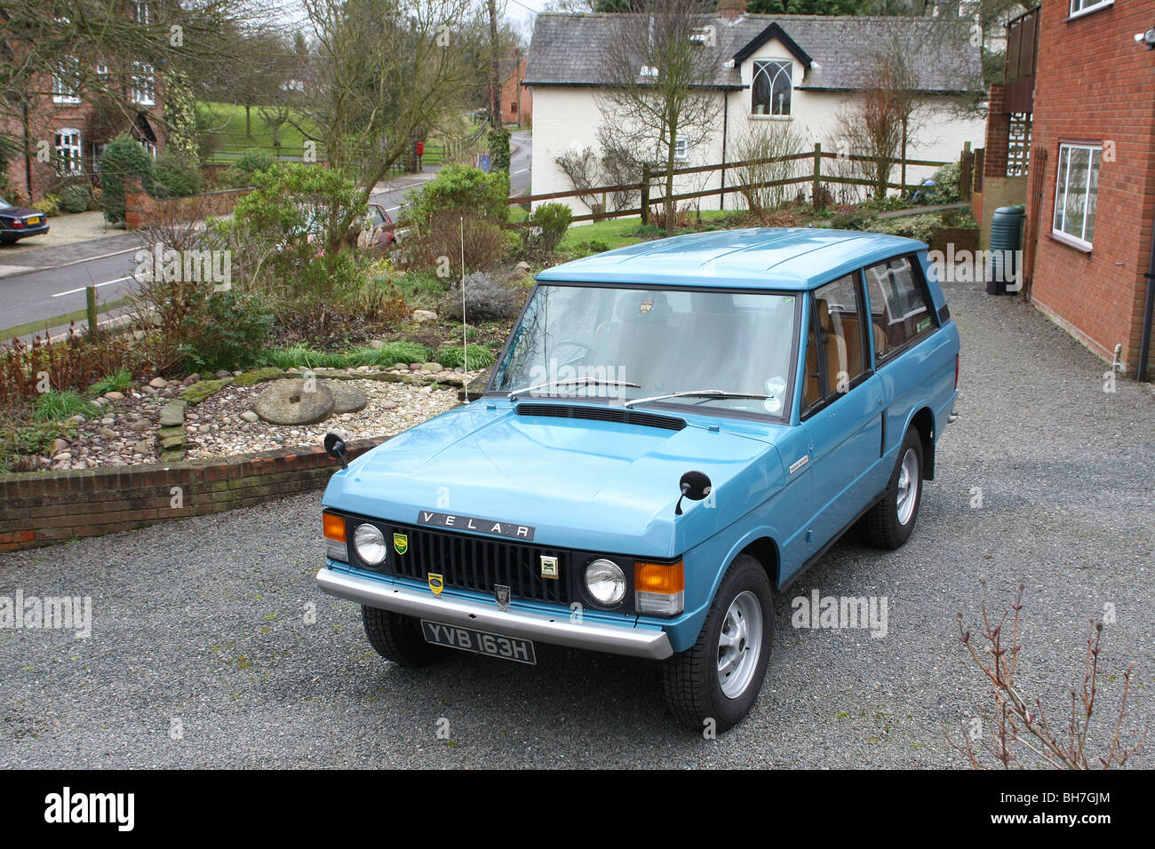 Range Rover prototype number 17 Stock Photo