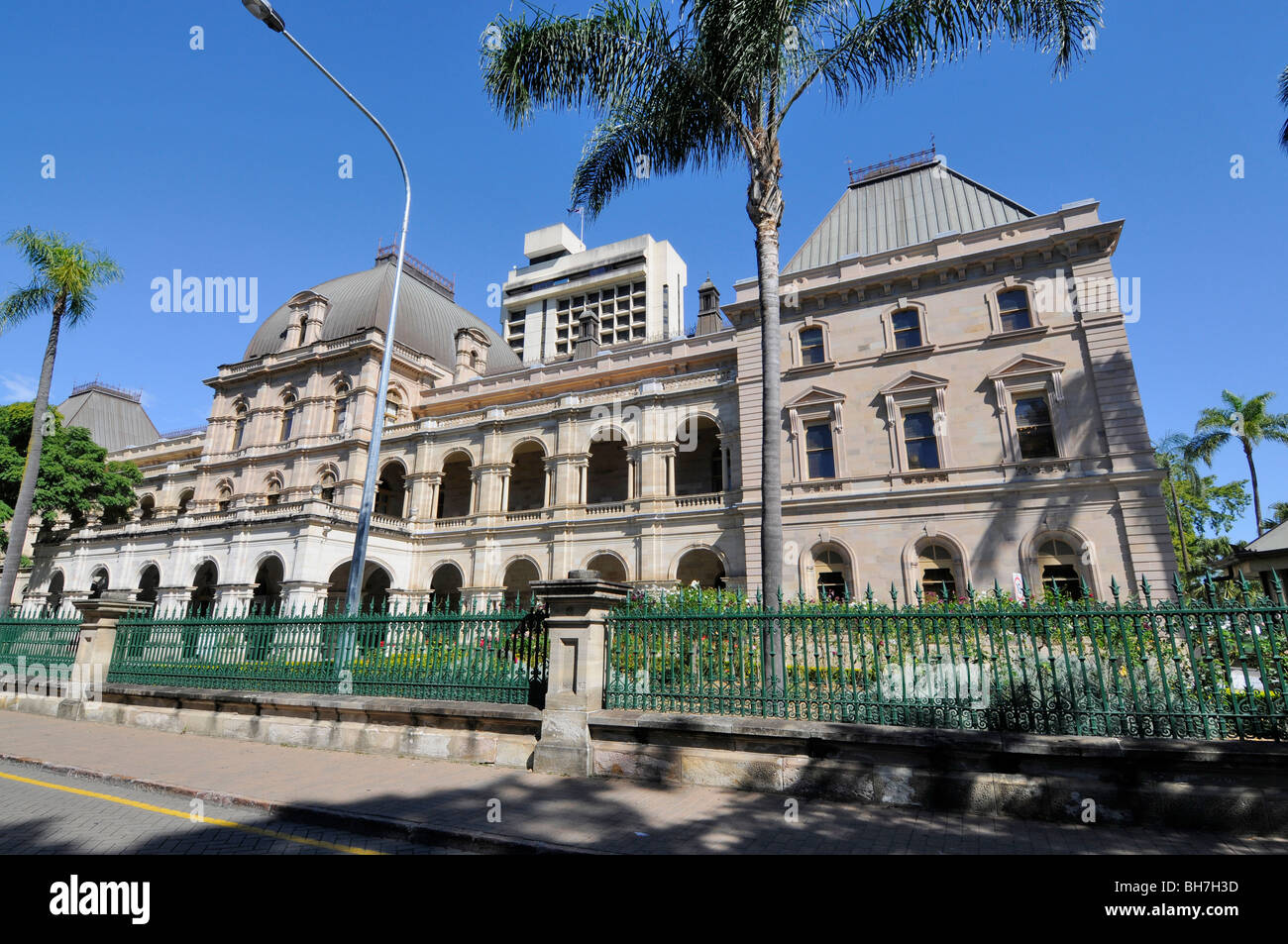 The Queensland Parliament in Brisbane, Queensland, Australia Stock