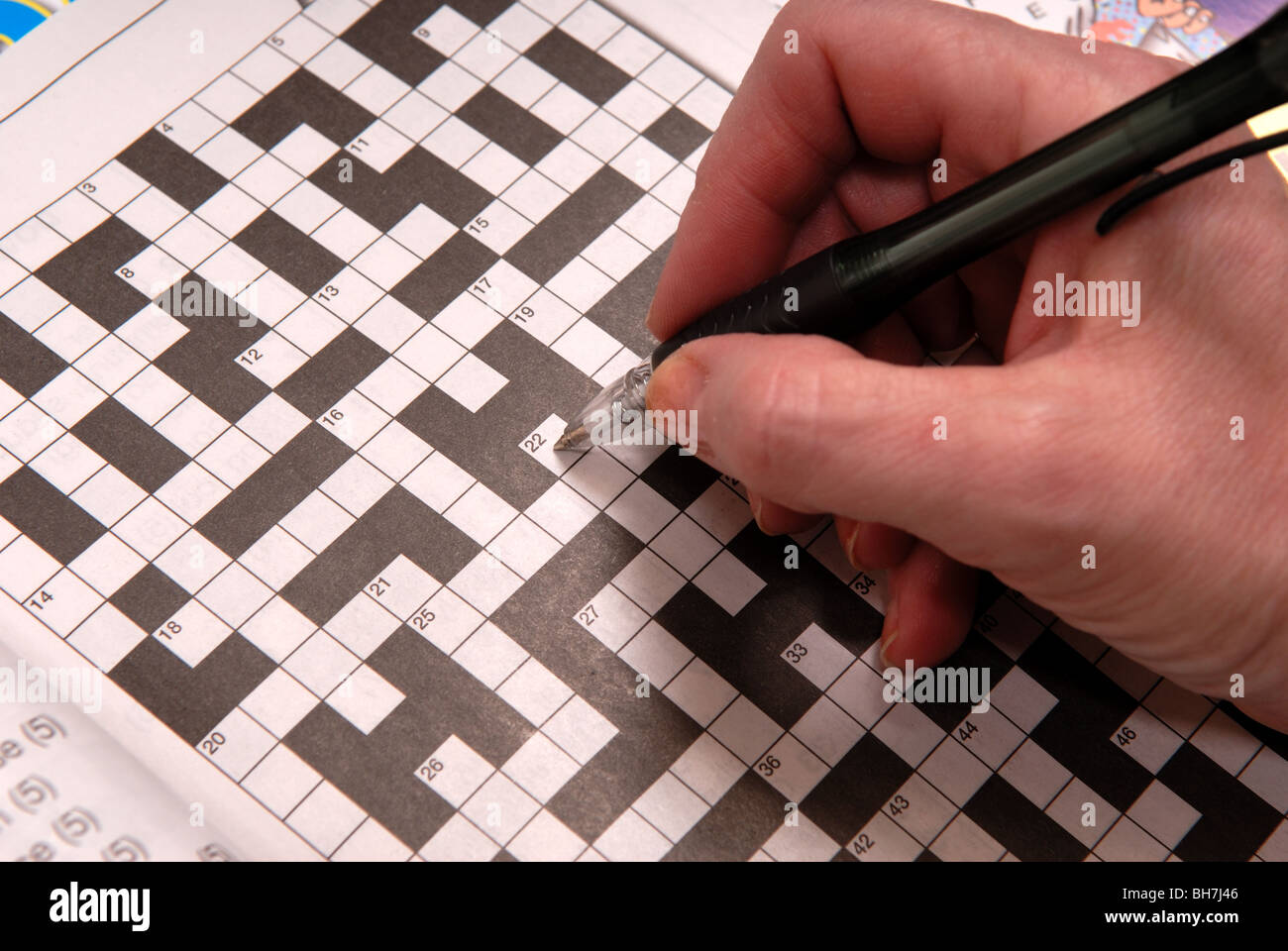 Crossword Puzzle Book Stock Photo Alamy