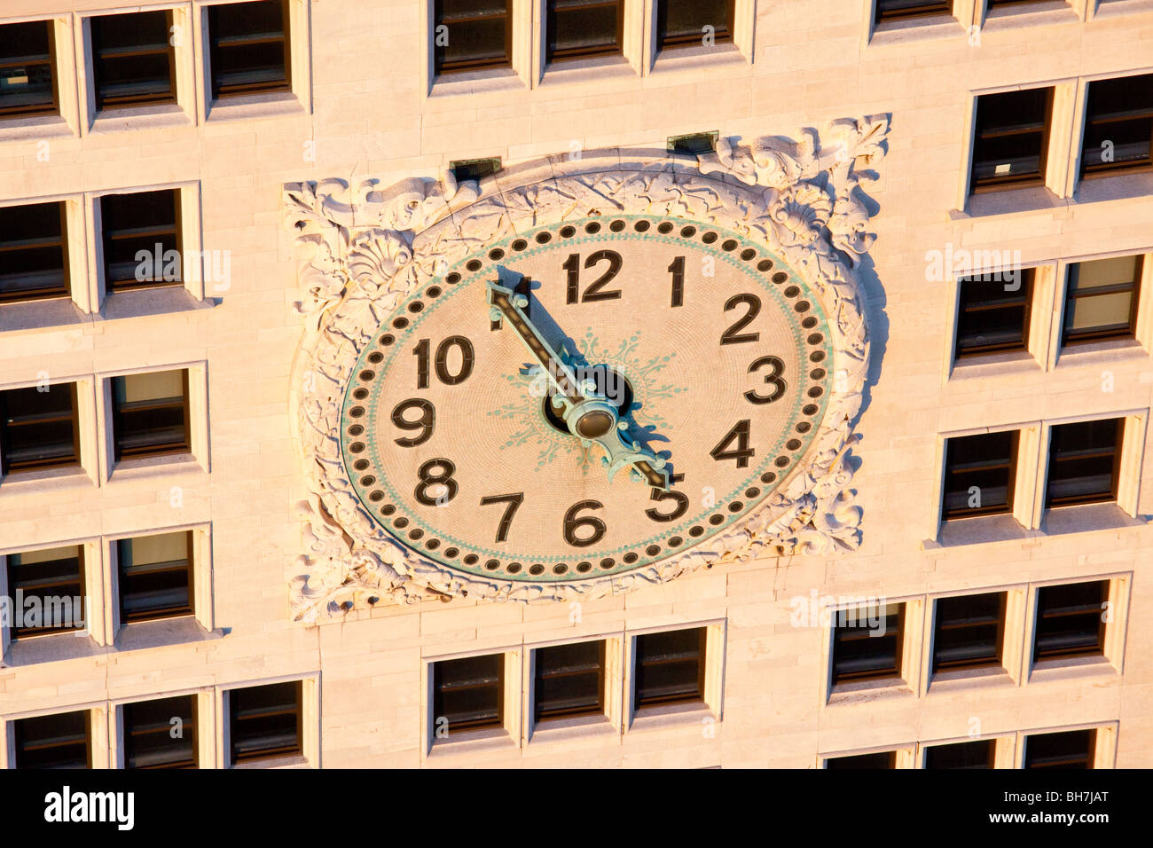 Clock on the MetLife Building in Manhattan, New York City Stock Photo