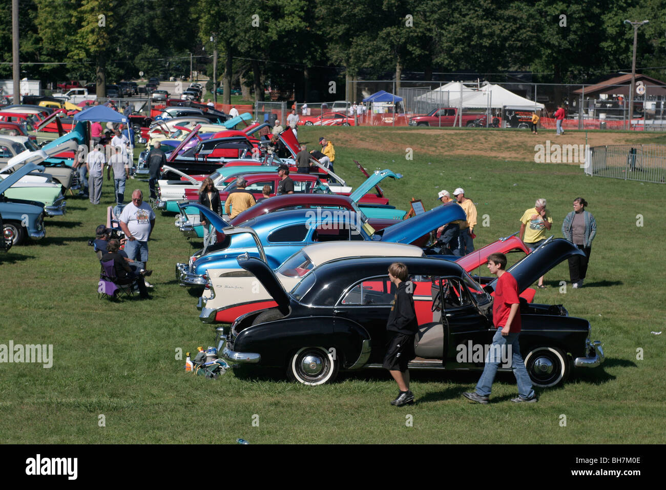 Classic car show, Iowa USA Stock Photo Alamy