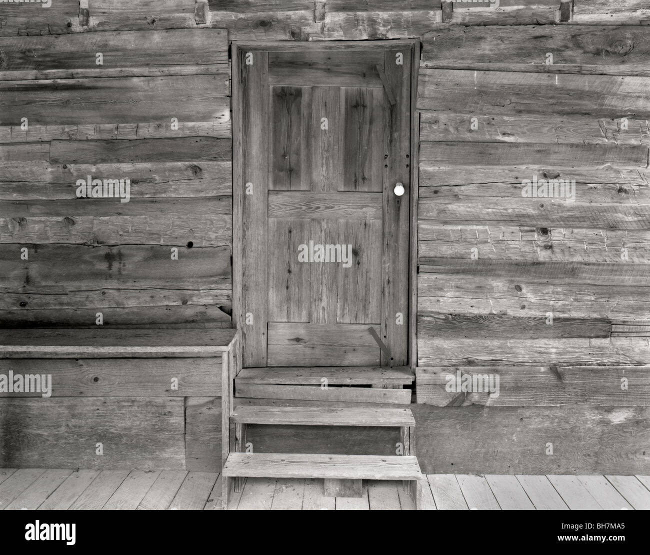 South Carolina Doorway At Kings Mountain State Park Stock Photo