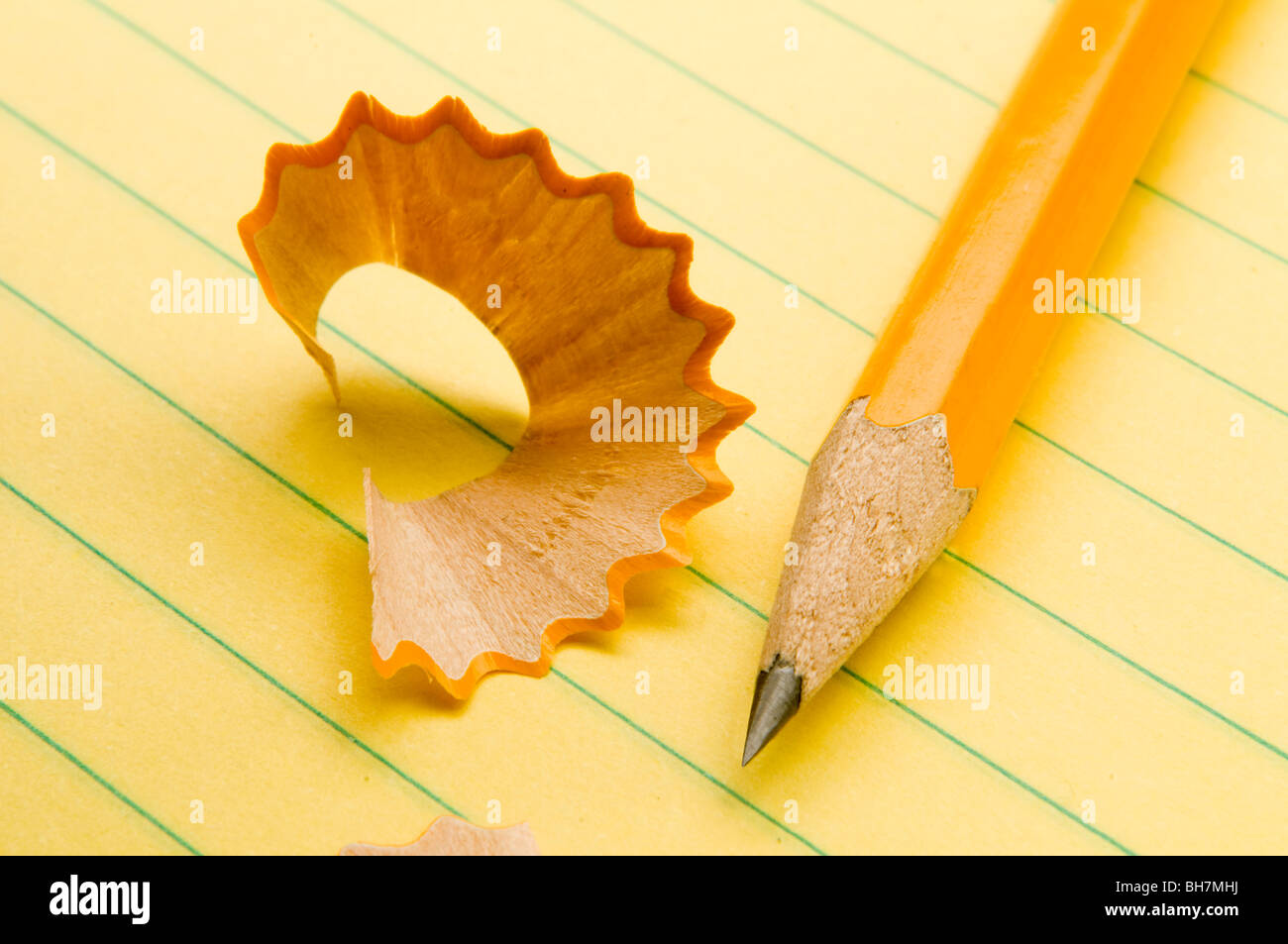 pencil and shaving Stock Photo Alamy