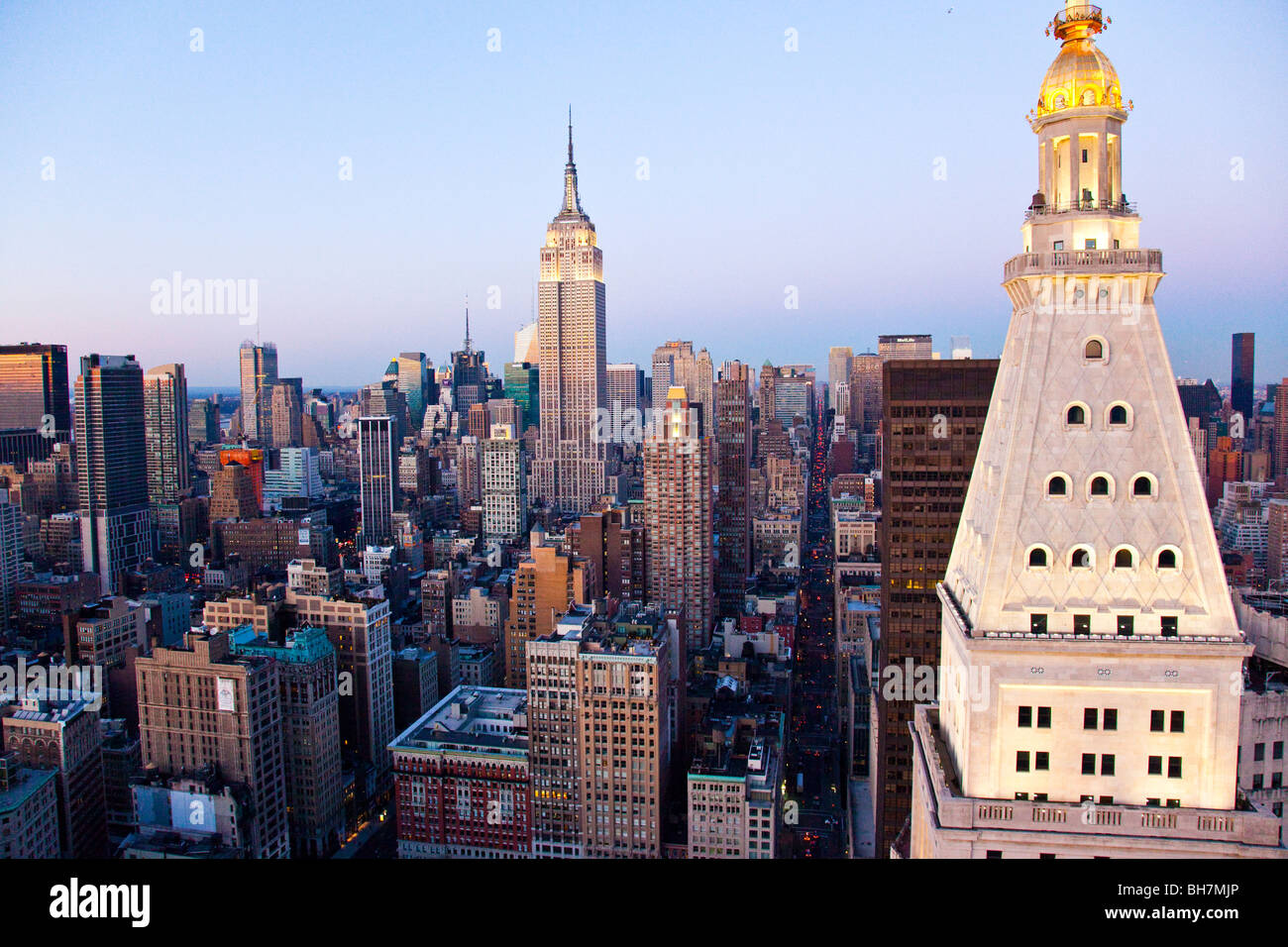 Empire State Building and the MetLife Building, New York City Stock Photo