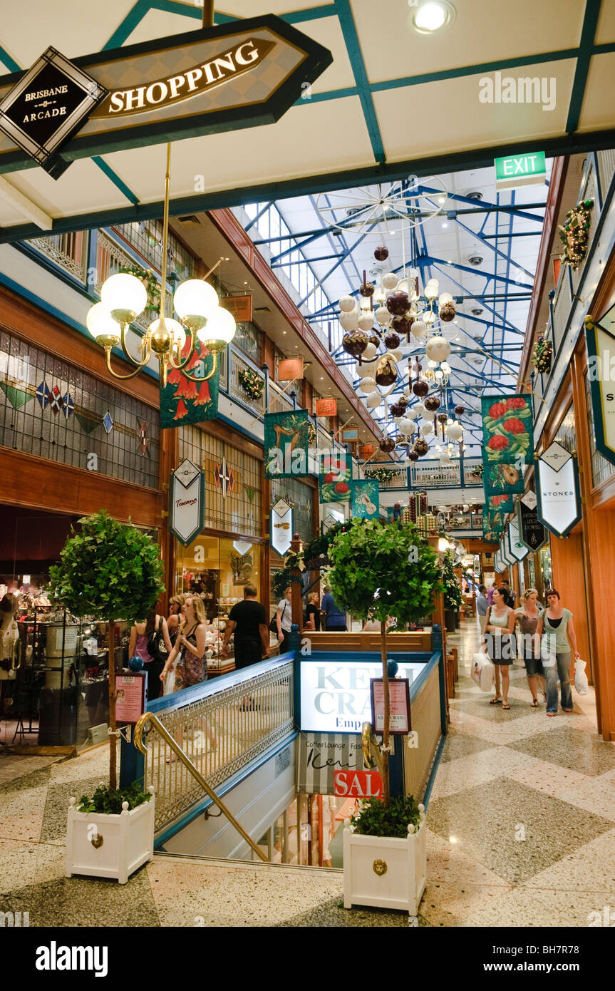 BRISBANE, Australia Brisbane Arcade, and old, ornate shopping mall in