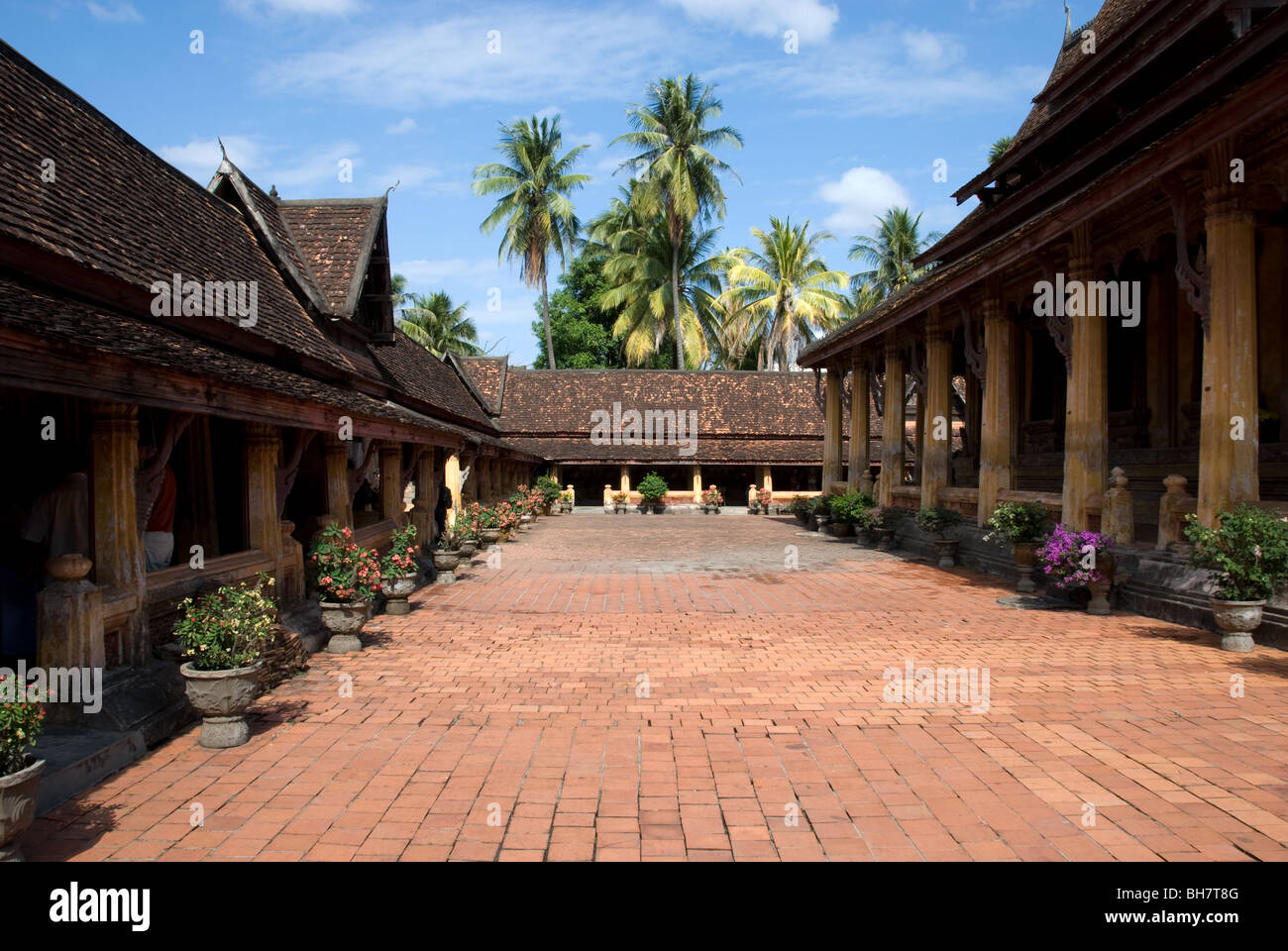 Wat Sisaket, Vientiane, Laos. The oldest wat in Vientiane dating from 1818, being the only one not burnt by the Siamese in 1828 Stock Photo