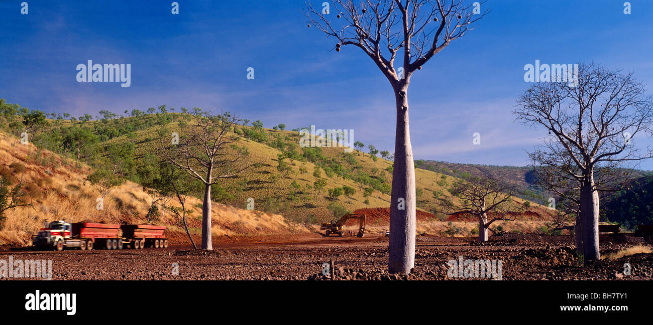 Alluvial mining Argyle Diamond Mine Australia Stock Photo