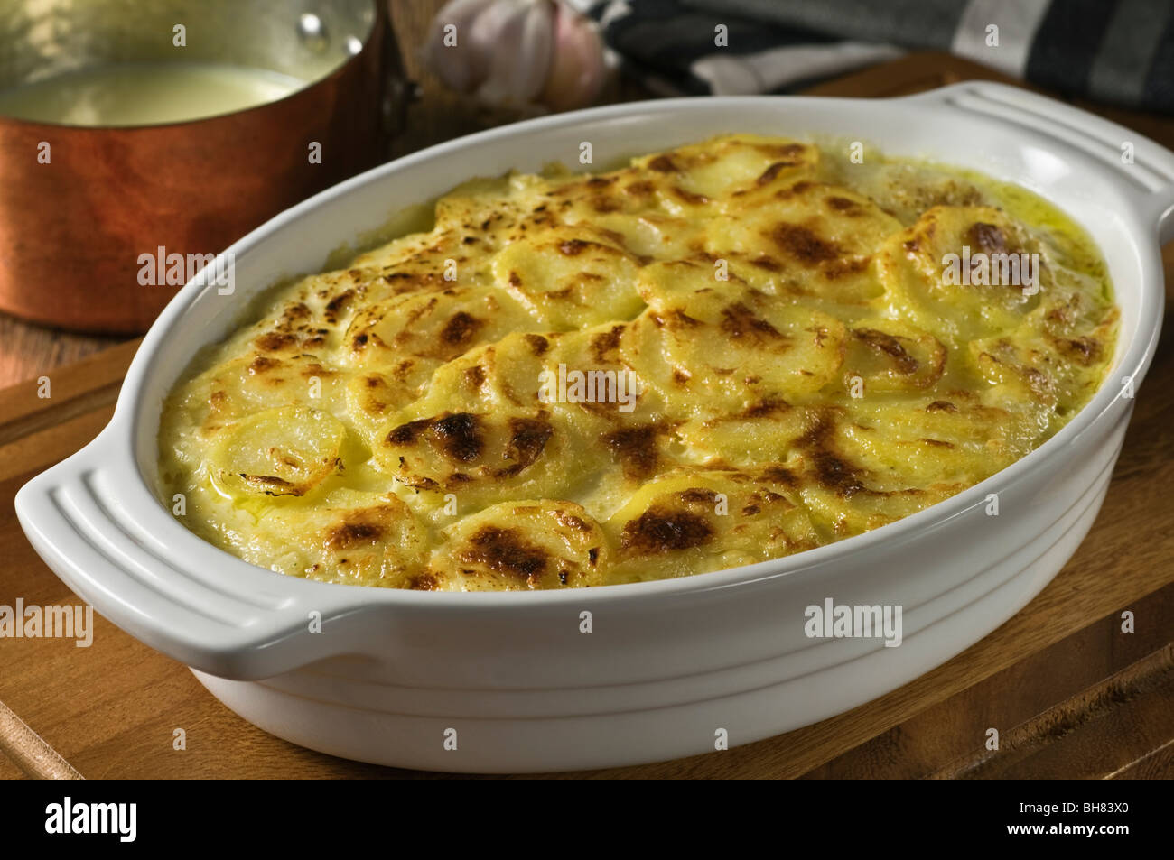 Gratin dauphinoise Potato gratin Stock Photo Alamy
