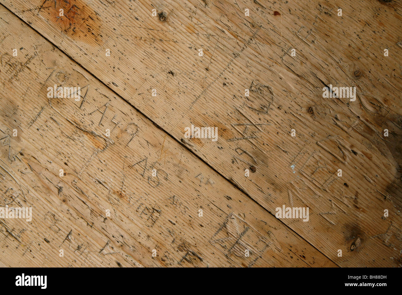 Wood plank etching hi-res stock photography and images - Alamy