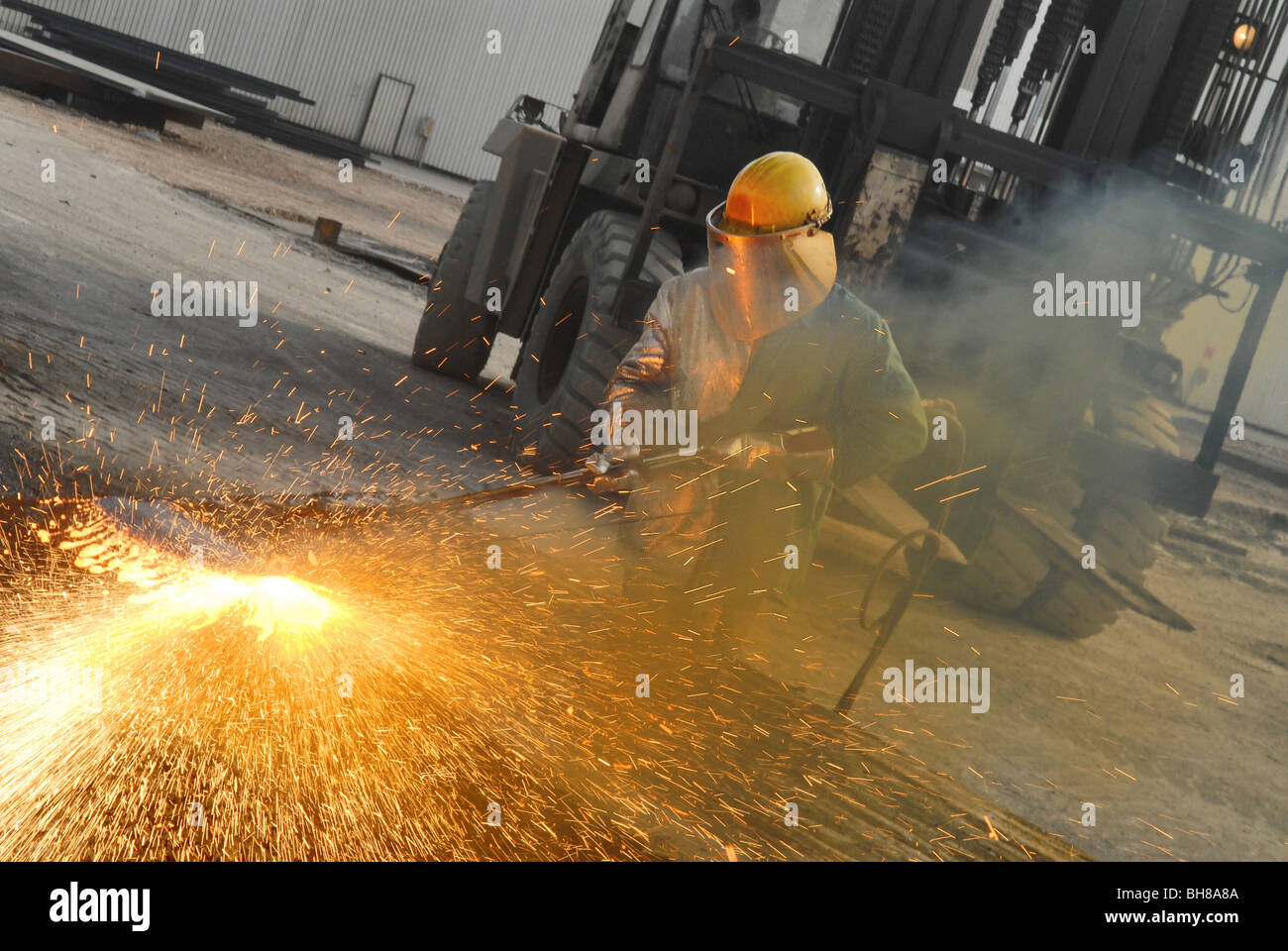 steelworks in Verona (Italy) Stock Photo