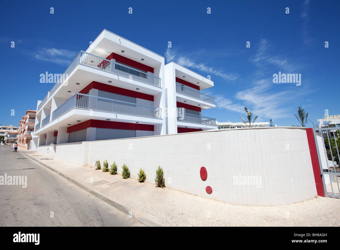 Newly built apartment block, Algarve, Portugal Stock Photo Alamy