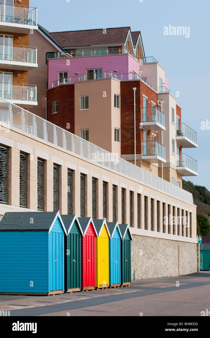 Bournemouth beach huts hires stock photography and images Alamy