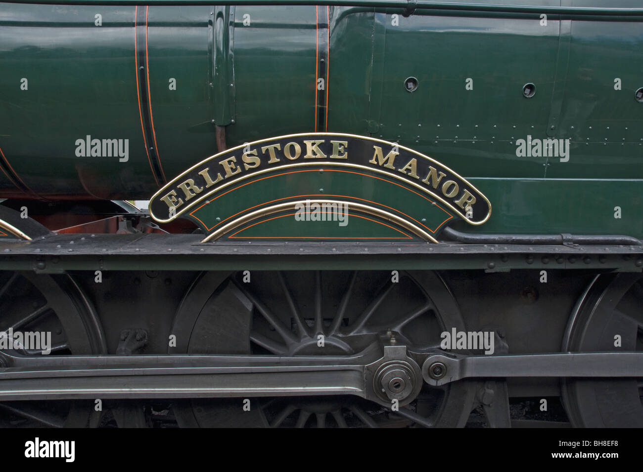 steam engine name plate. Severn Valley Railway Stock Photo Alamy