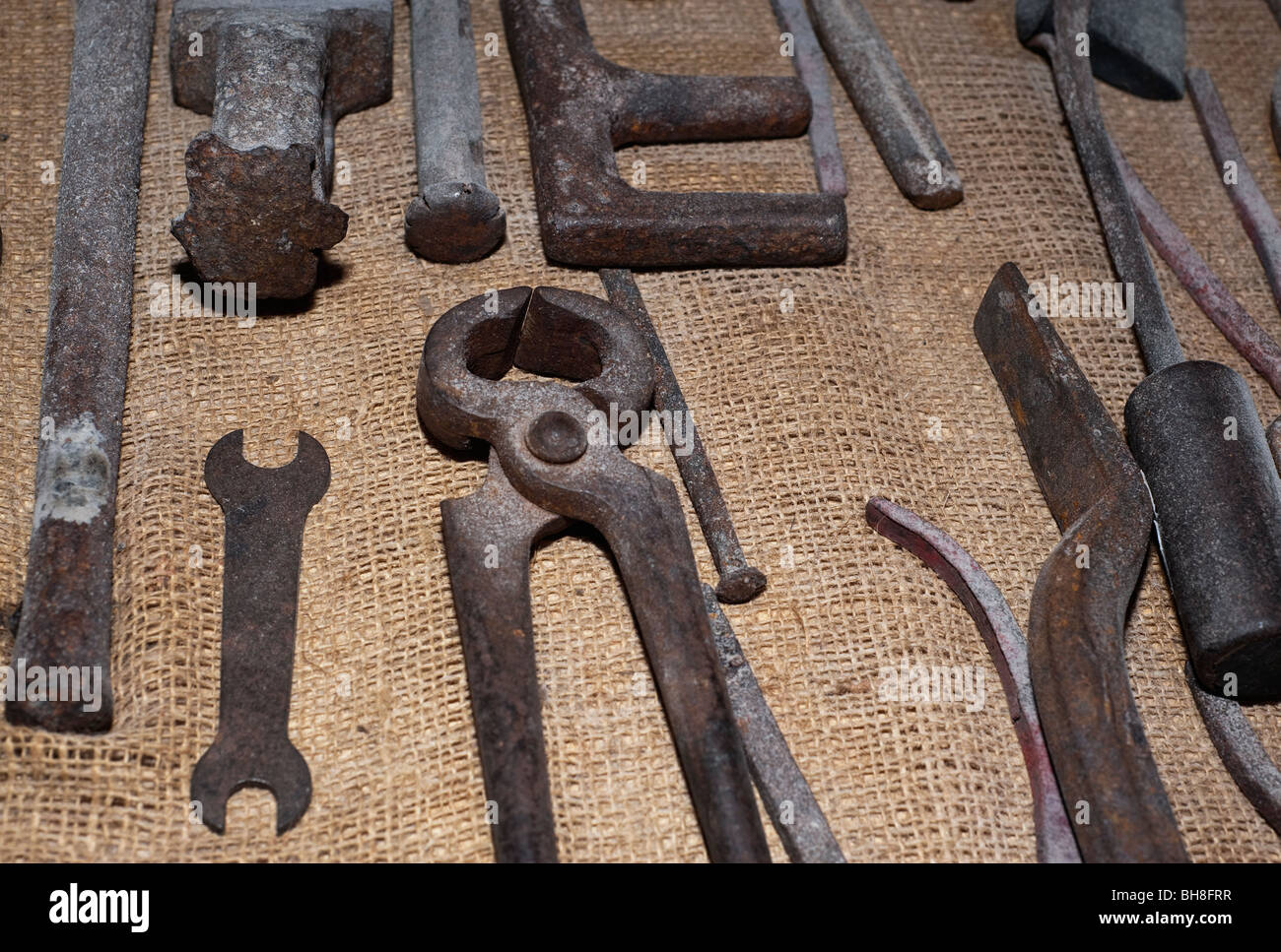Old Blacksmith Tools Stock Photo Alamy