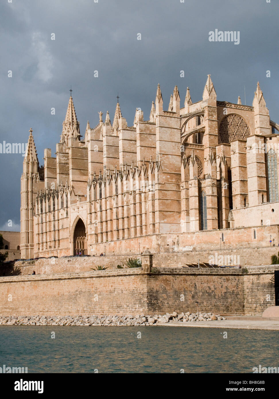 Cathedral Palma de Mallorca on Mallorca Balearic Islands Spain Stock Photo