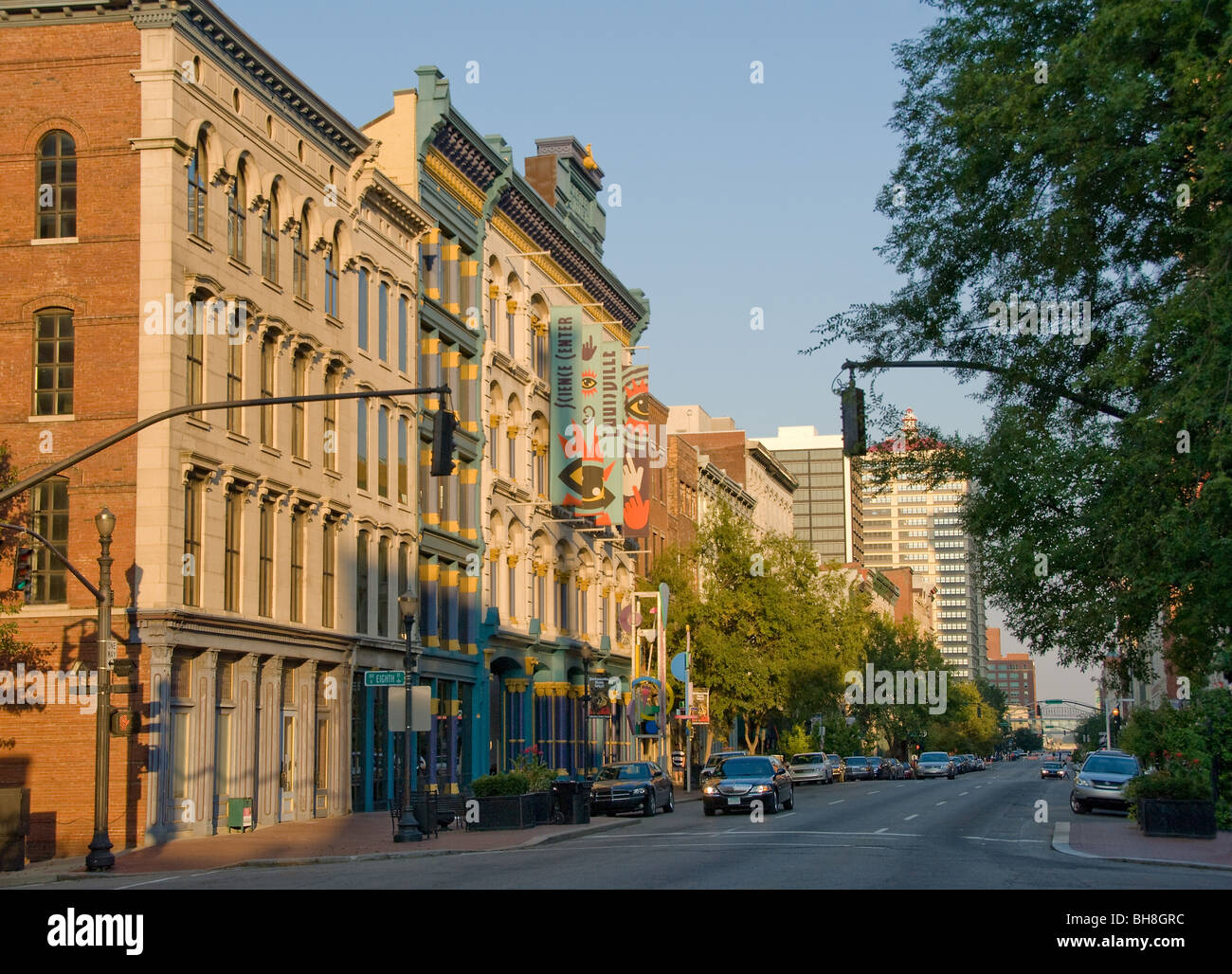 West Main District in Louisville, Kentucky Stock Photo