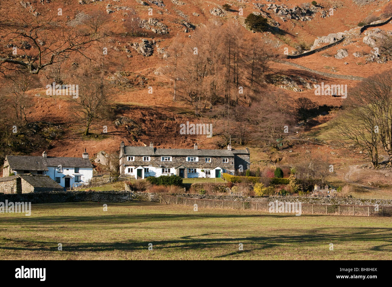 English Lake District cottages Stock Photo Alamy