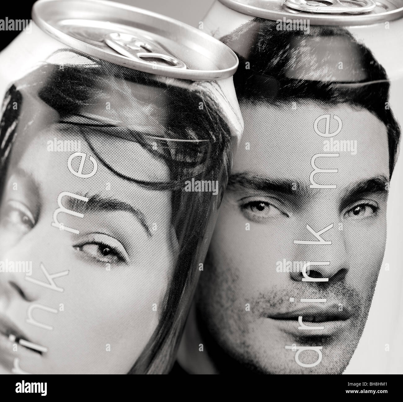 aluminium Drinks Cans Stock Photo