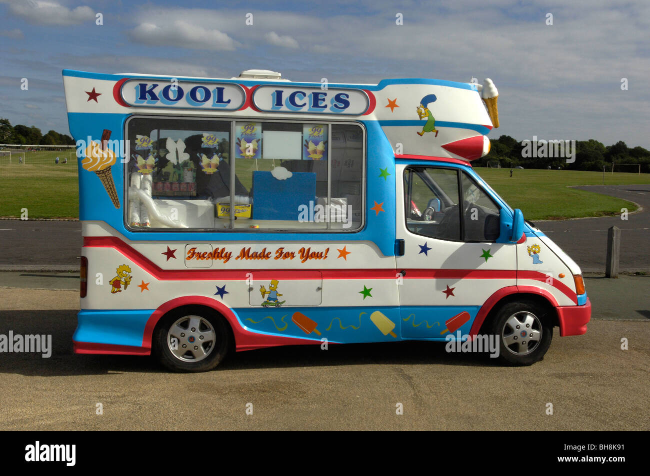 Ice cream van UK Stock Photo Alamy