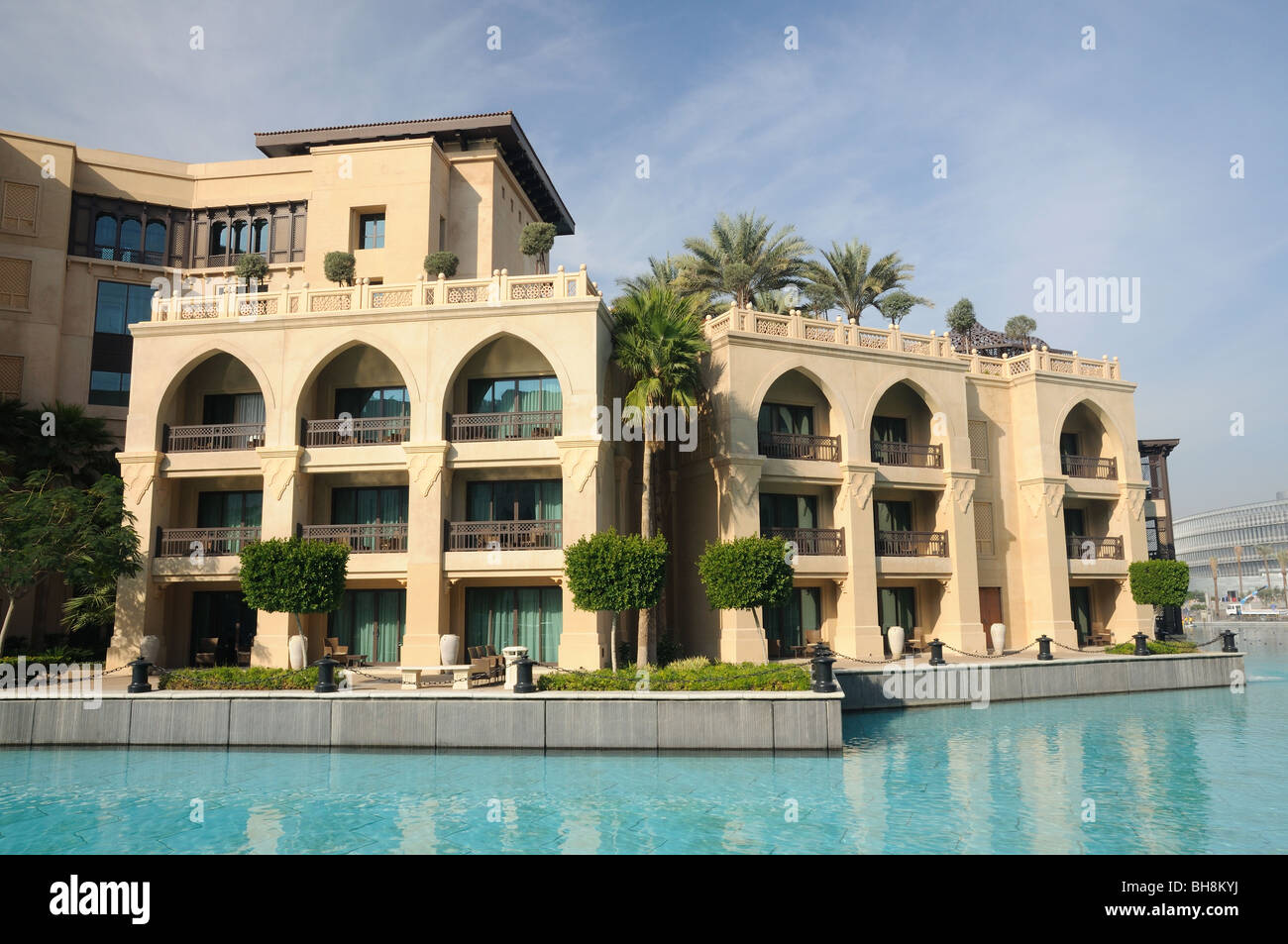 Oriental Style Architecture in Dubai, United Arab Emirates Stock Photo