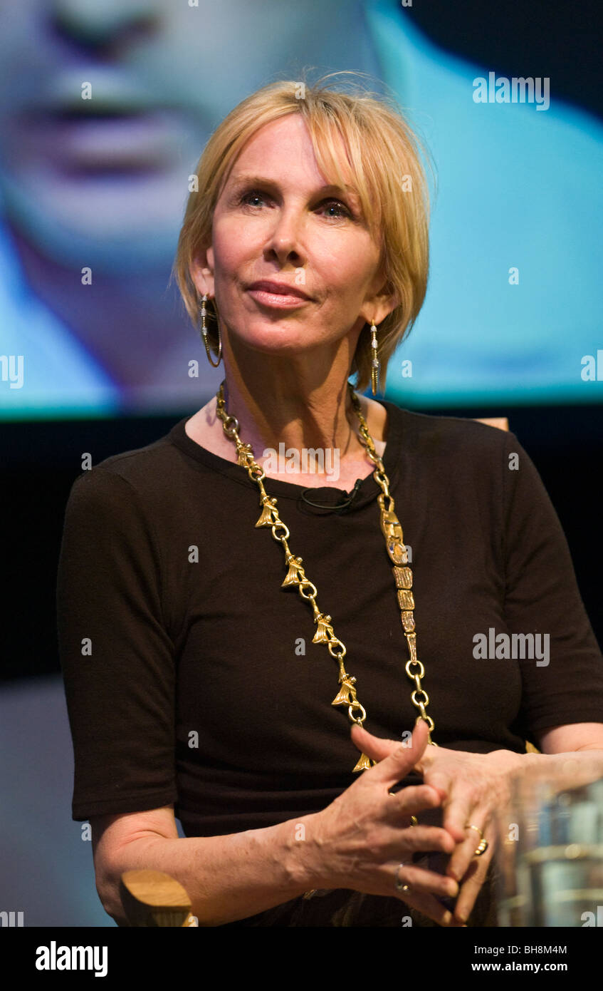 Trudie Styler actress and film producer pictured at Hay Festival 2009. Stock Photo