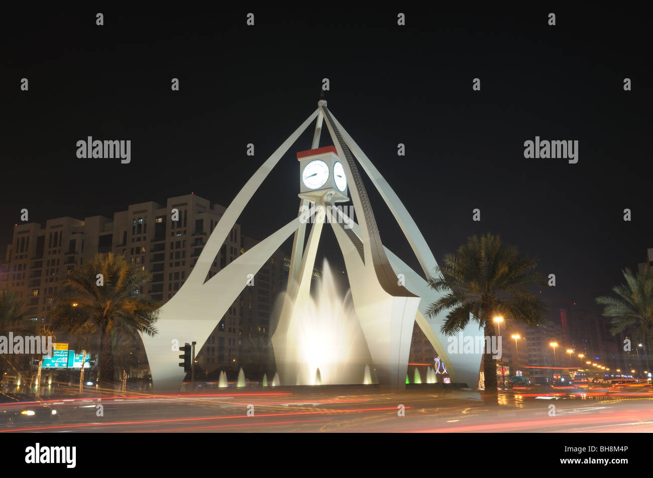 Dubai clock tower hires stock photography and images Alamy