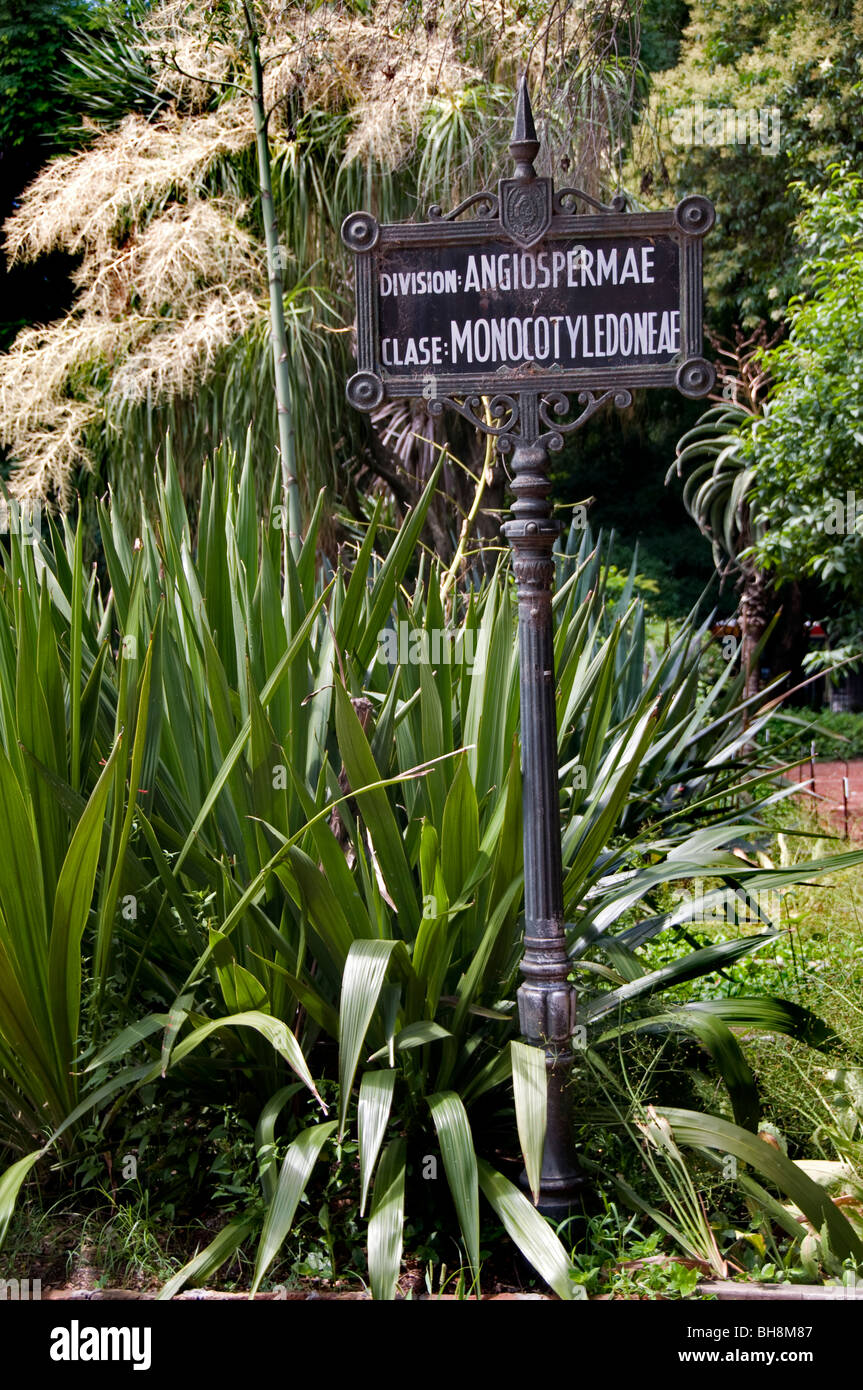 Buenos Aires Argentina Jardin Botanico Botanical Gardens Charles Thays Stock Photo