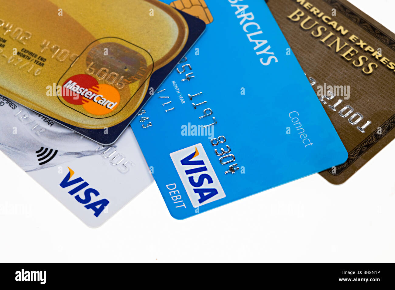 Credit and debit cards Stock Photo