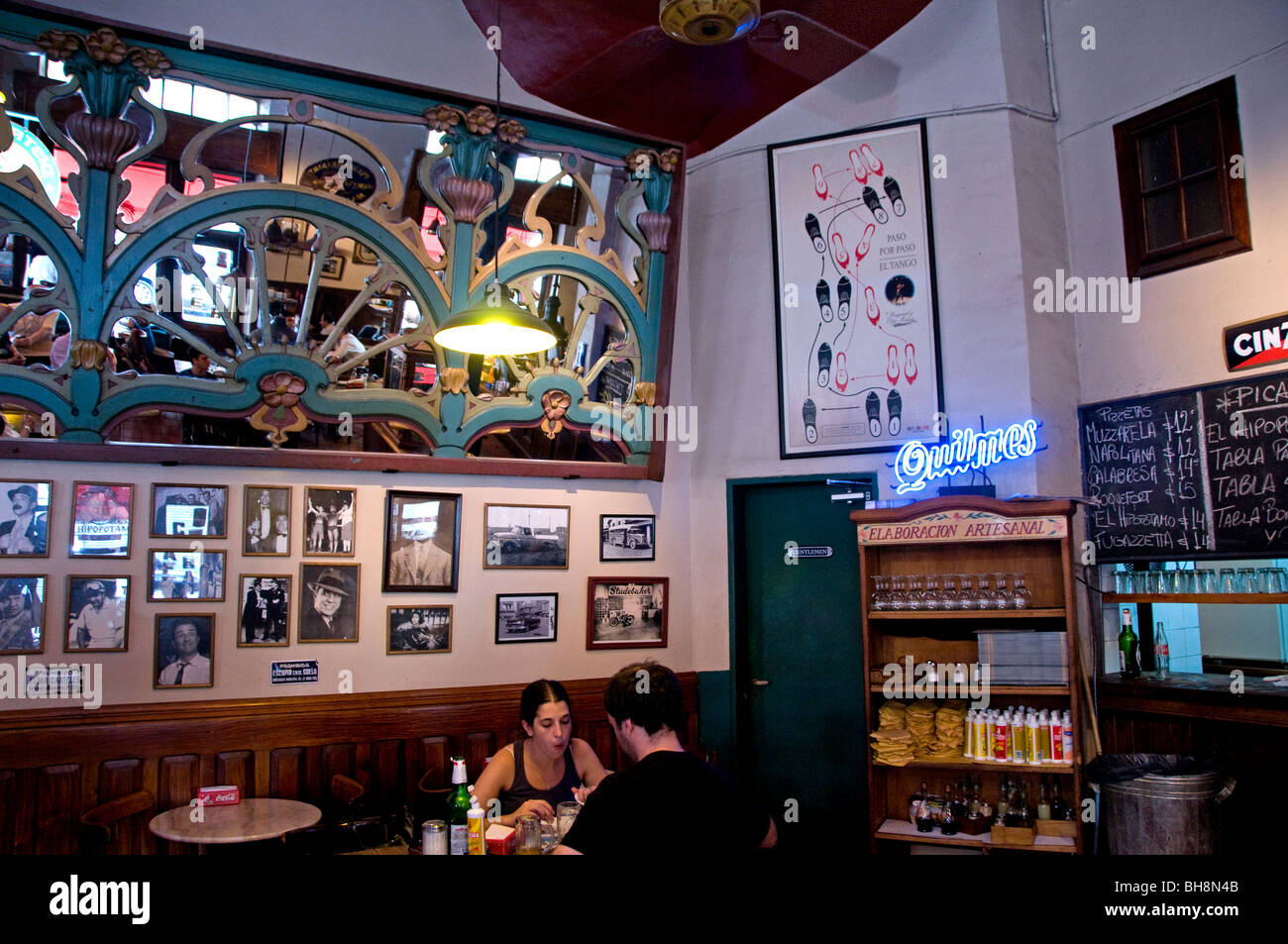Buenos Aires Argentina San Telmo Bar Pub Restaurant El Hipotamo Stock Photo