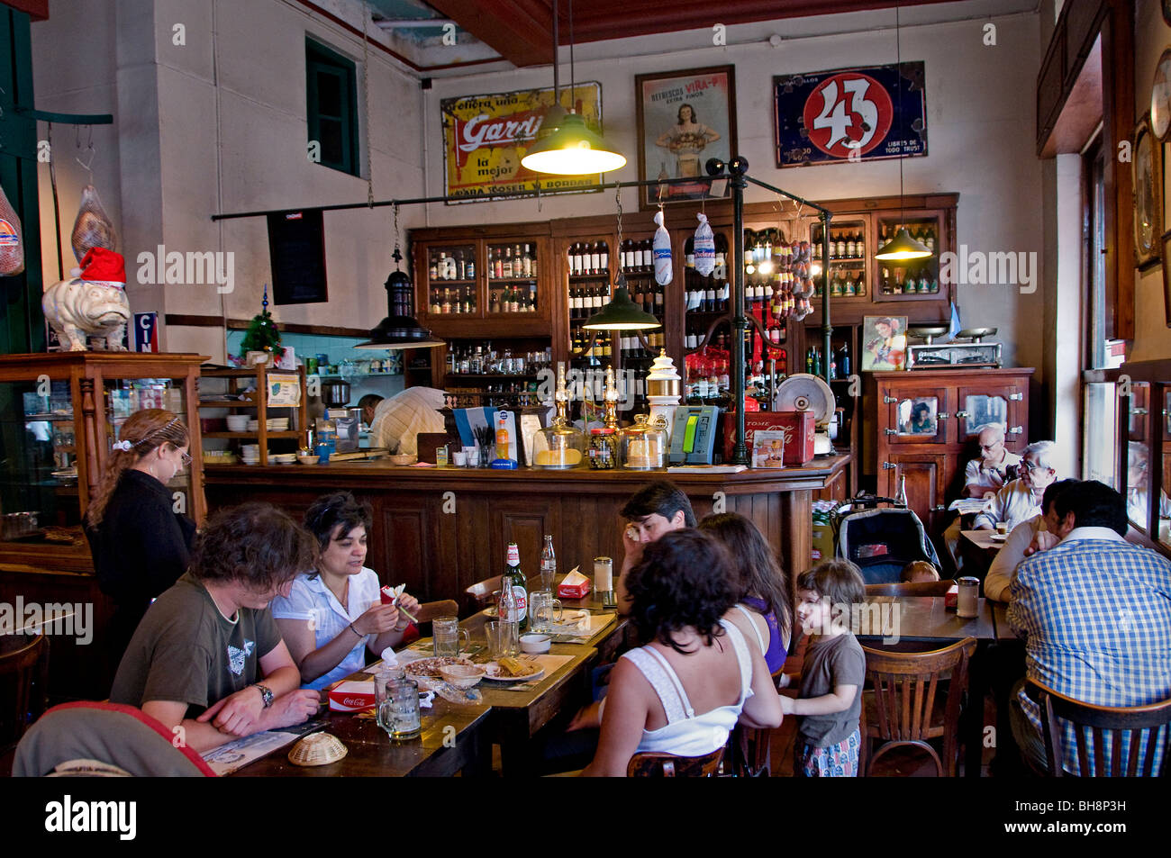 Buenos Aires Argentina San Telmo Bar Pub Restaurant El Hipotamo Stock Photo